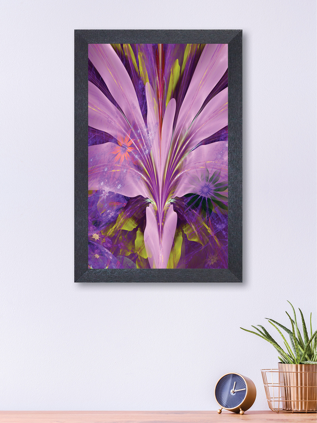 

nest ART Lavender-Colour & Green Floral Framed Wall Art