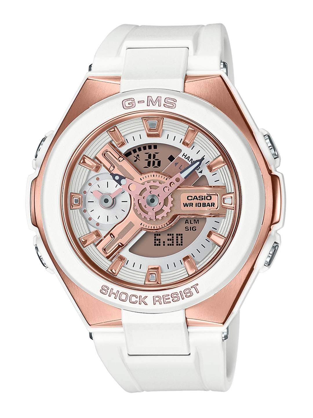 

Casio Baby-G Women Rose Gold Analogue and Digital watch BX110 MSG-400G-7ADR