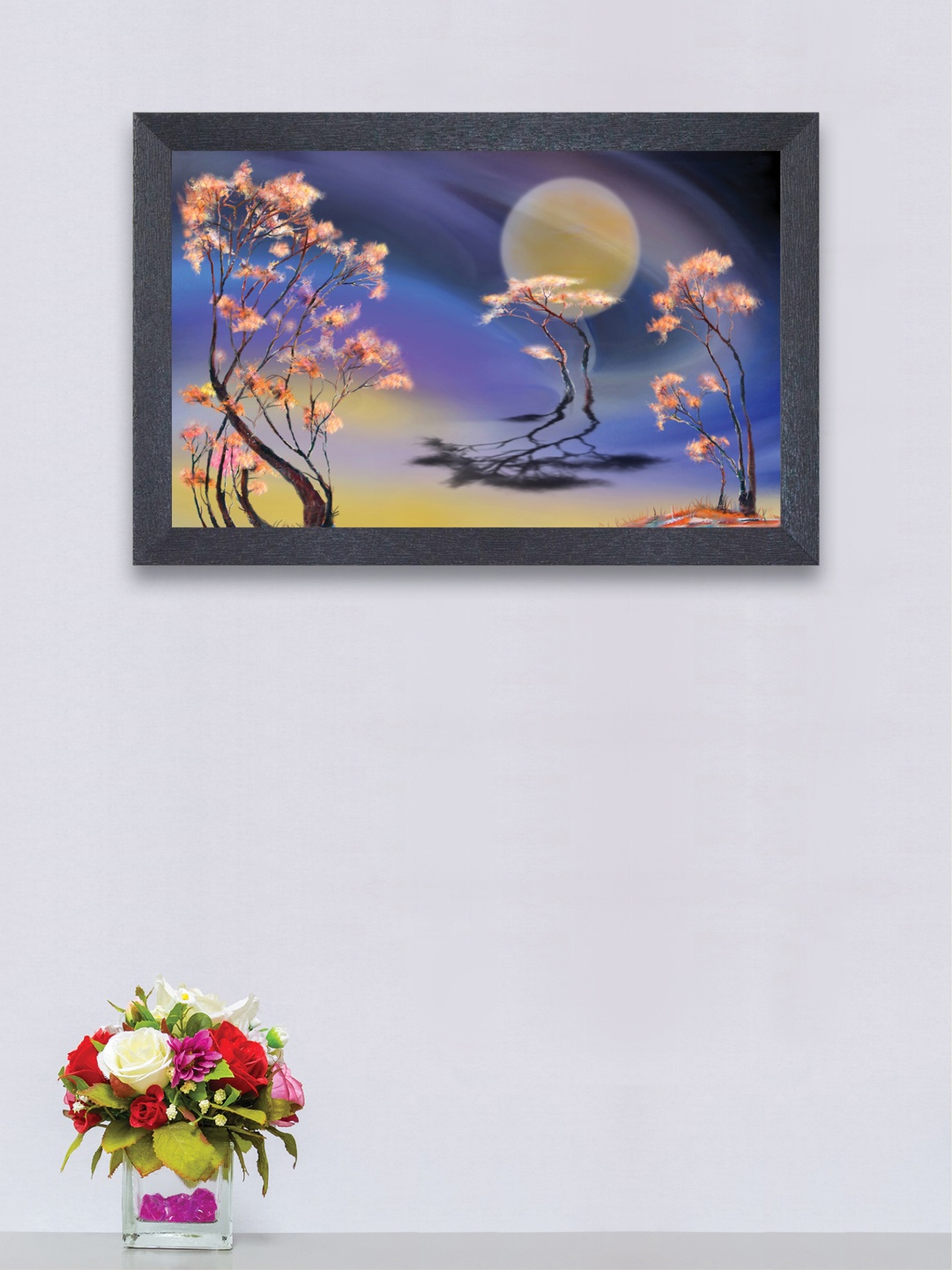 

nest ART Blue & Yellow Nature Framed Painting