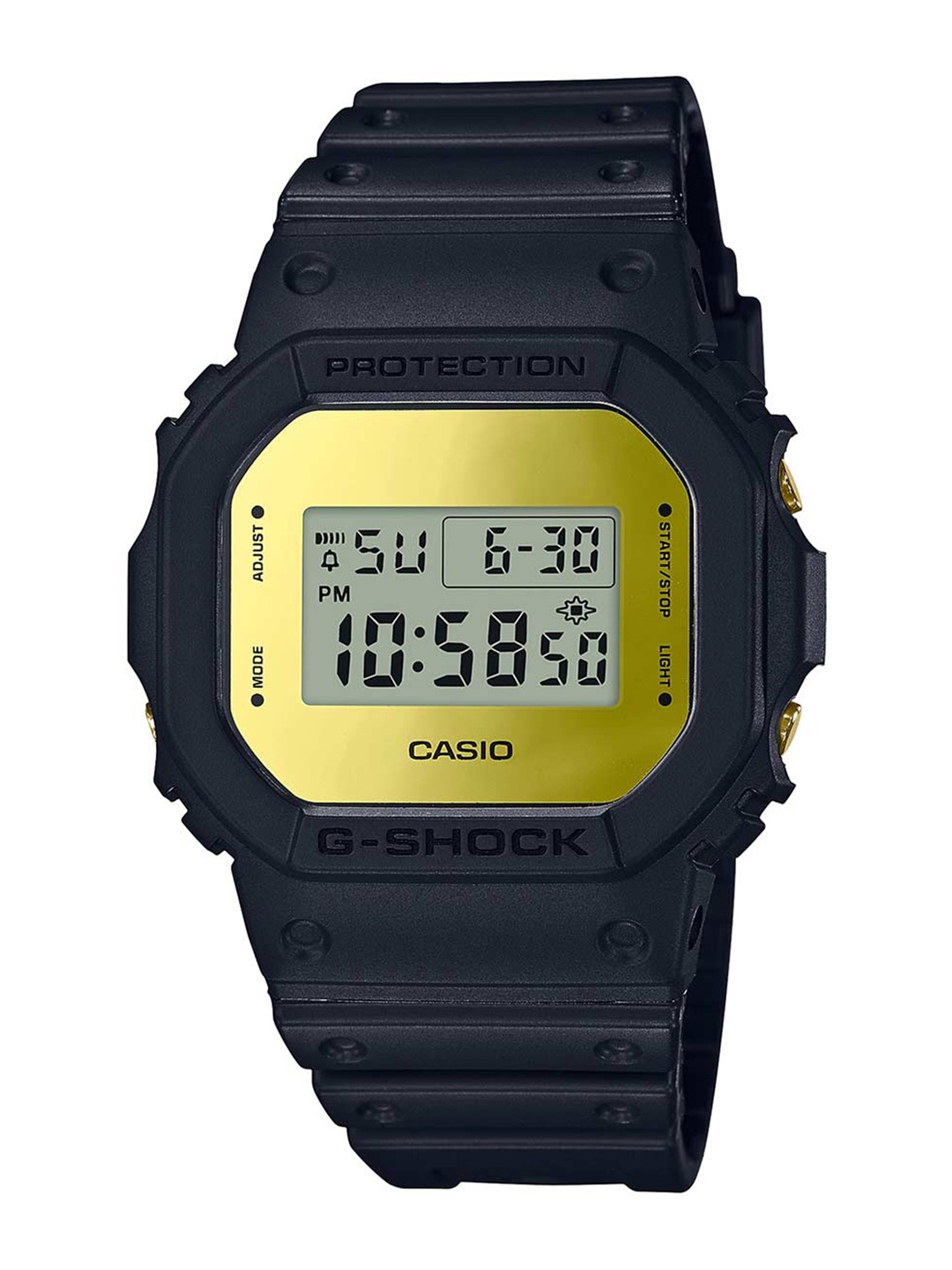 

Casio Men Digital G-Shock Watch G861 DW-5600BBMB-1DR, Gold