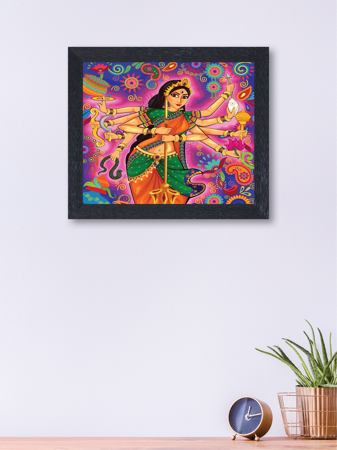 

nest ART Pink & Blue Abstract Framed Wall Art
