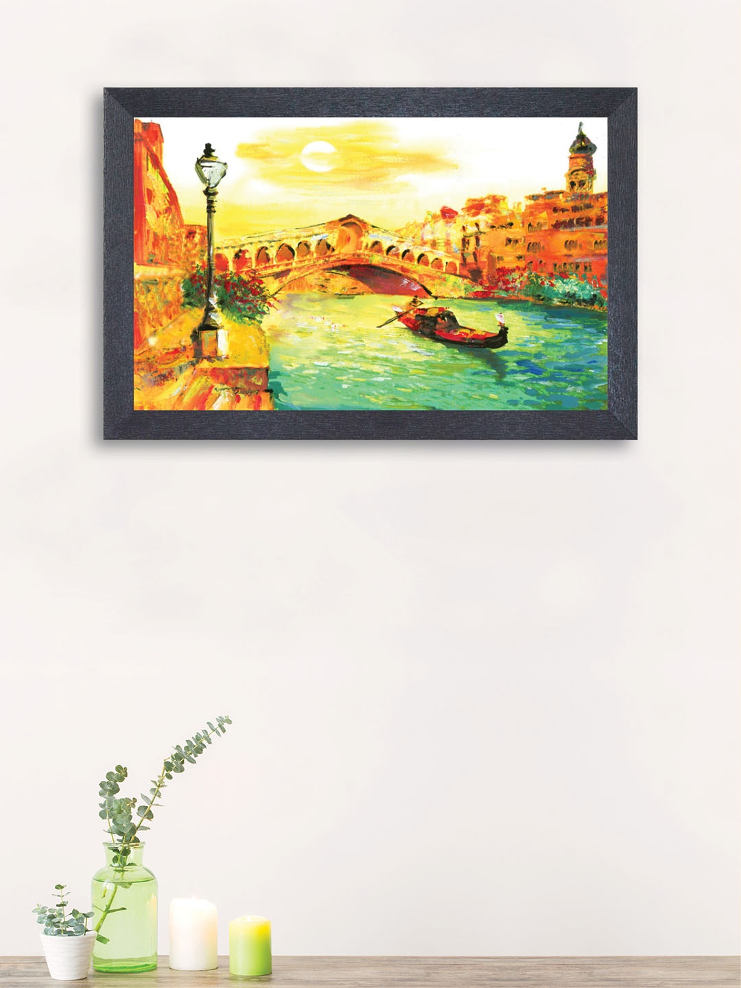 

nest ART Blue & Yellow Landscape Framed Painting