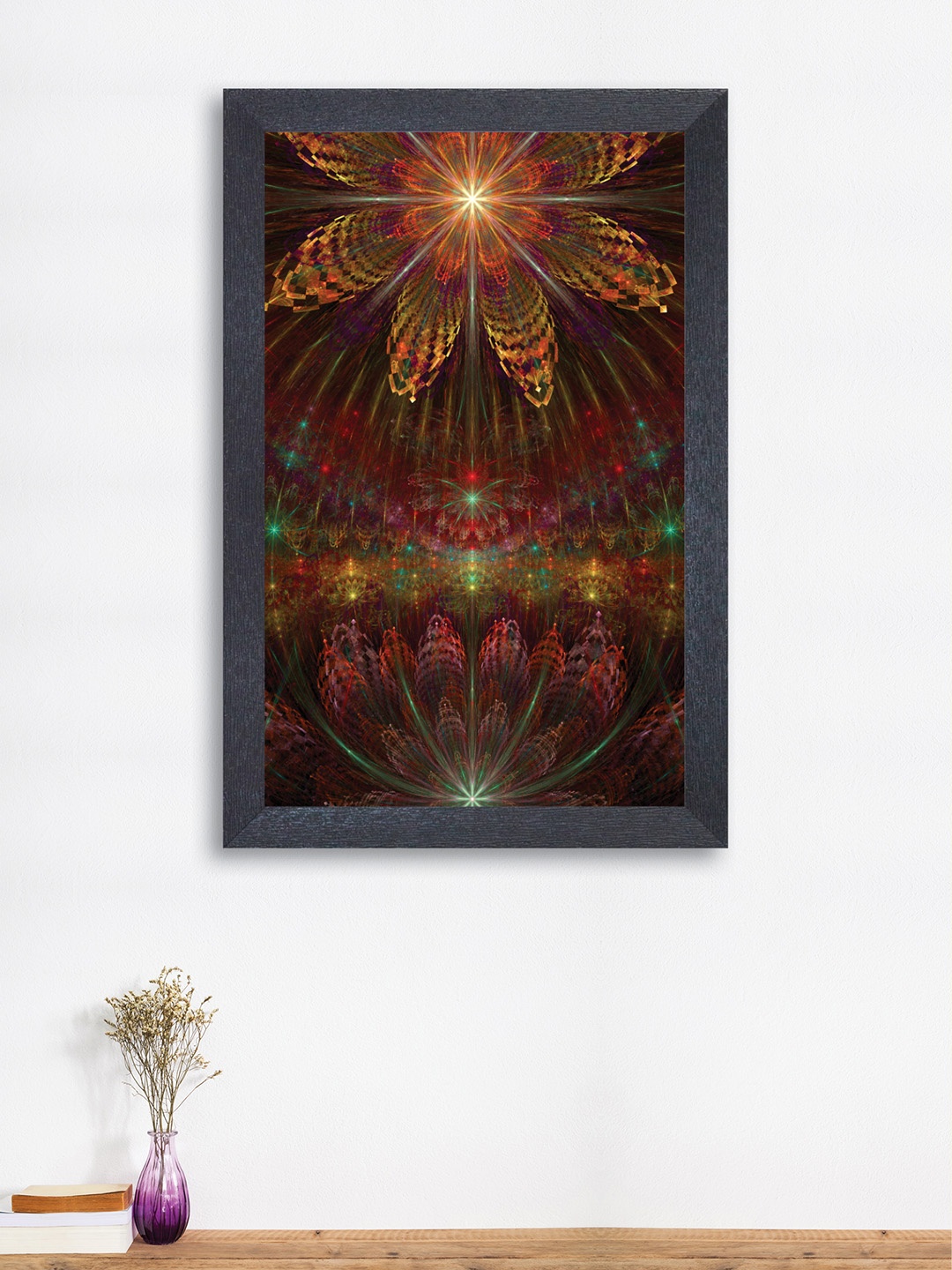 

nest ART Brown Abstract Colorful Lights Framed Wall Art