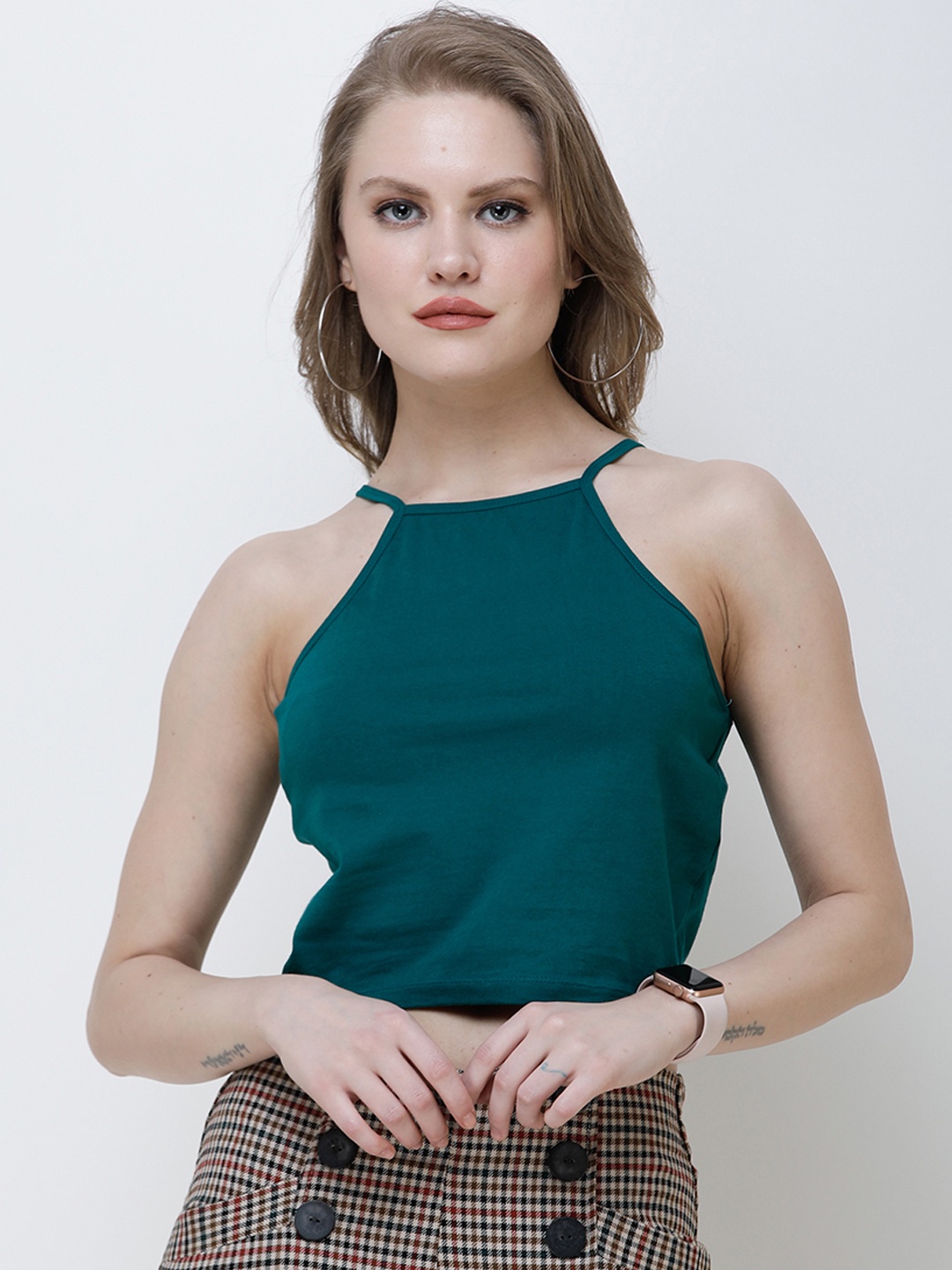 

Cation Women Green Solid Top