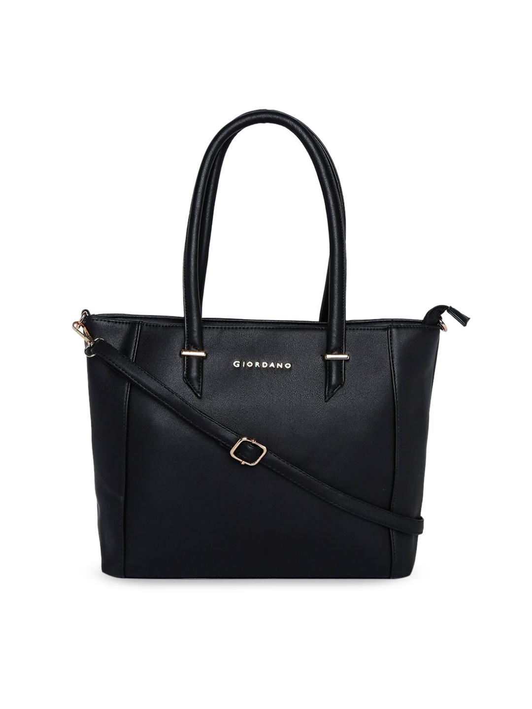 

GIORDANO Black Solid Handheld Bag
