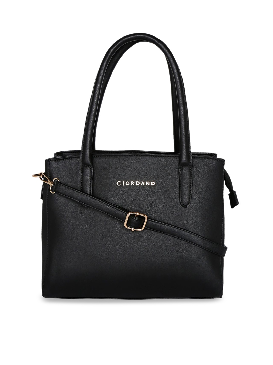 

GIORDANO Black Solid Handheld Bag