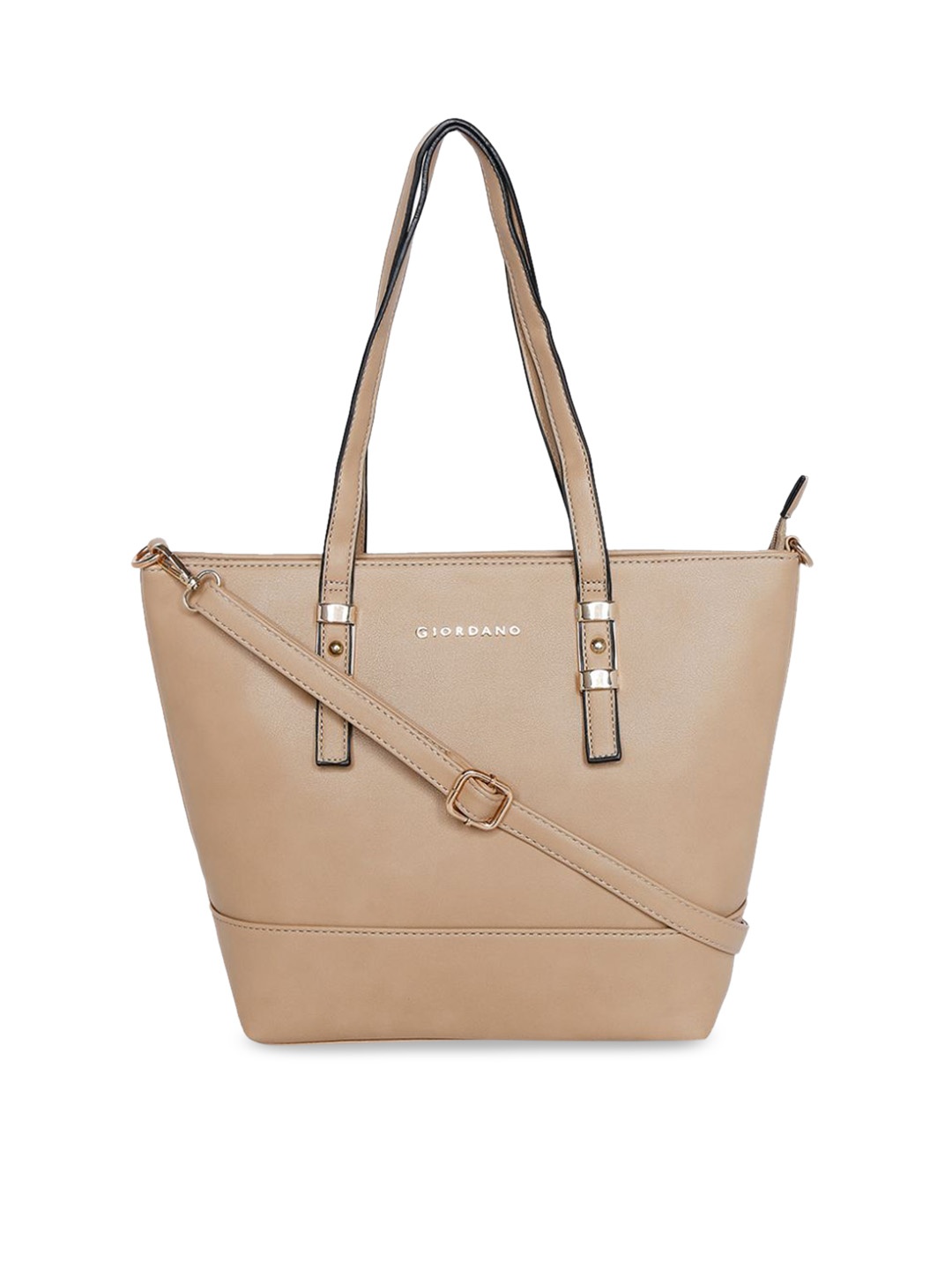

GIORDANO Camel Brown Solid Handheld Bag