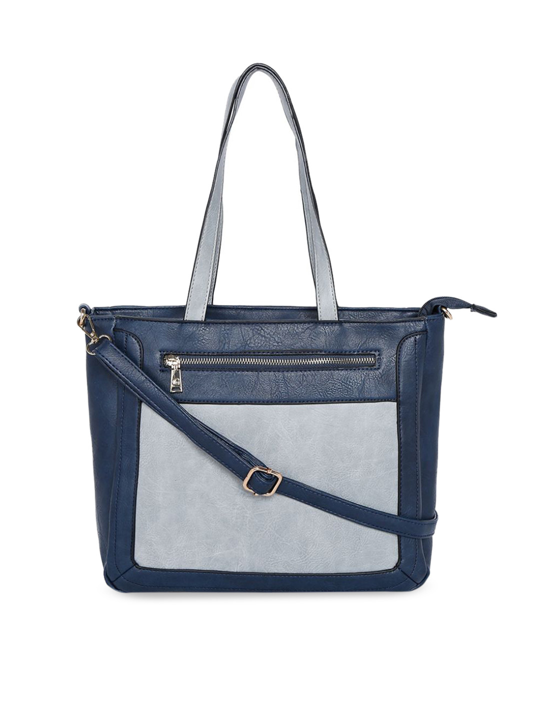 

GIORDANO Blue Colourblocked Handheld Bag