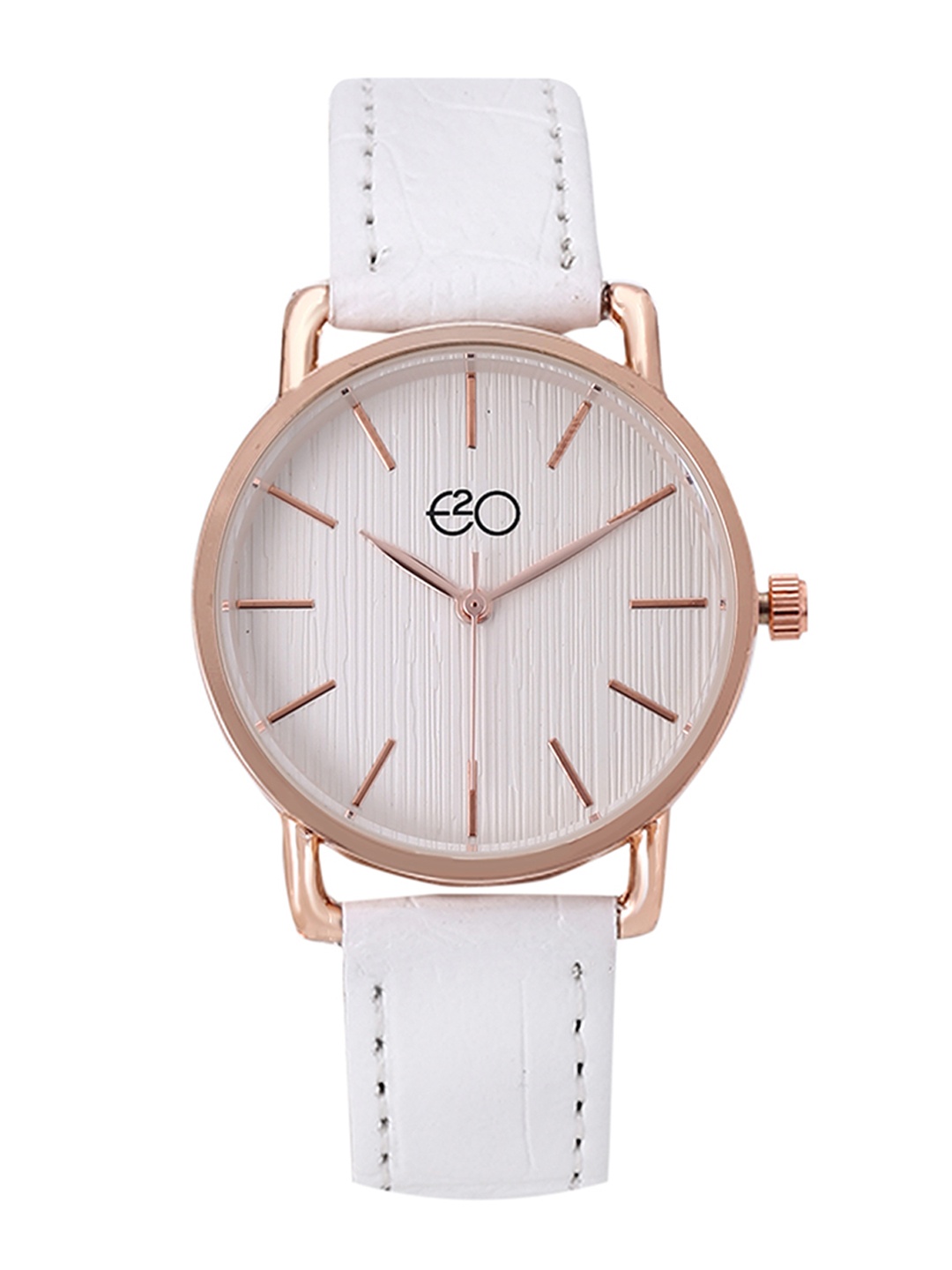 

E2O Women White Analogue Leather Watch 5650WHITE