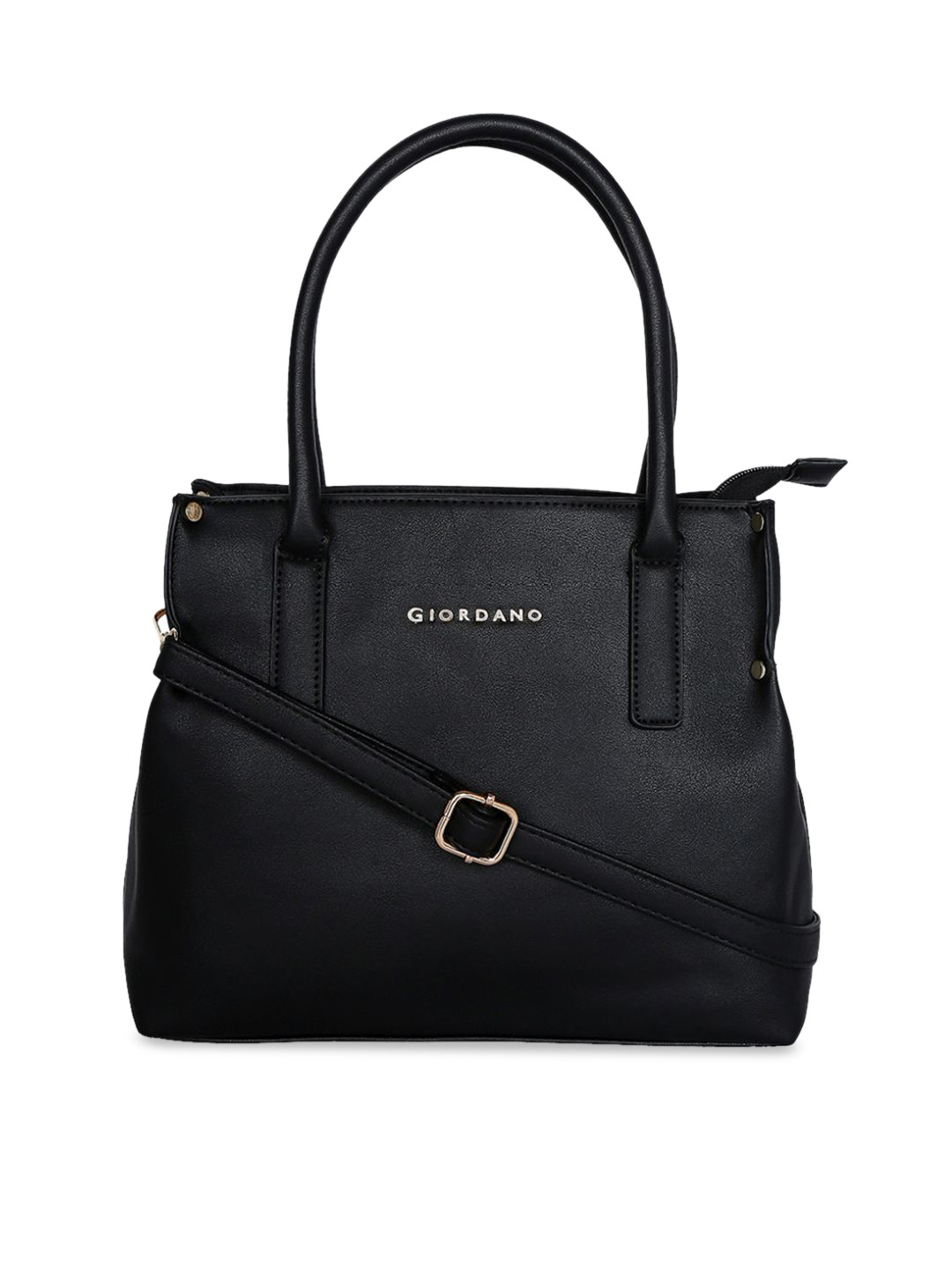 

GIORDANO Black Solid Handheld Bag