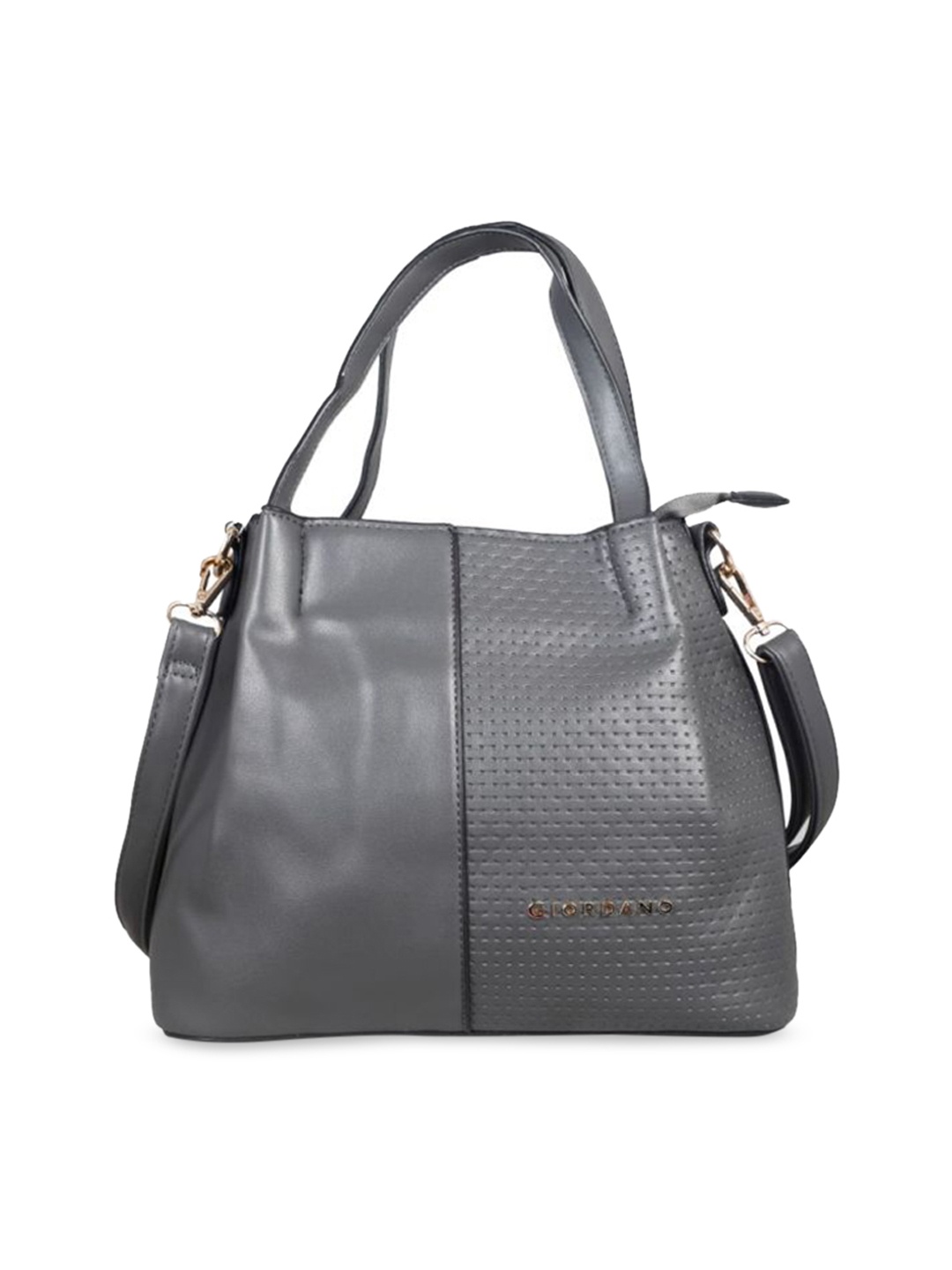 

GIORDANO Grey Textured Handheld Bag