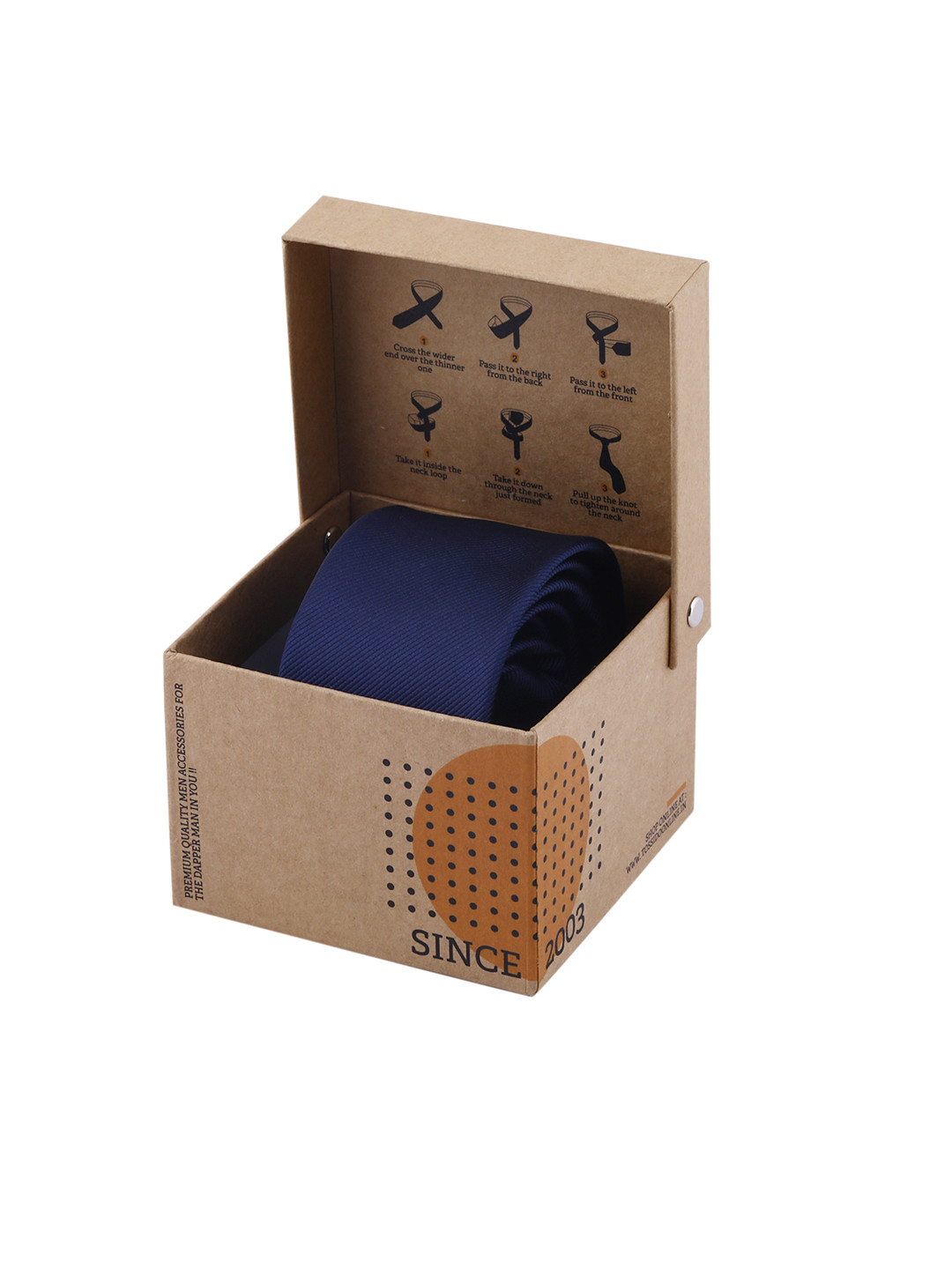 

Tossido Blue Solid Skinny Tie