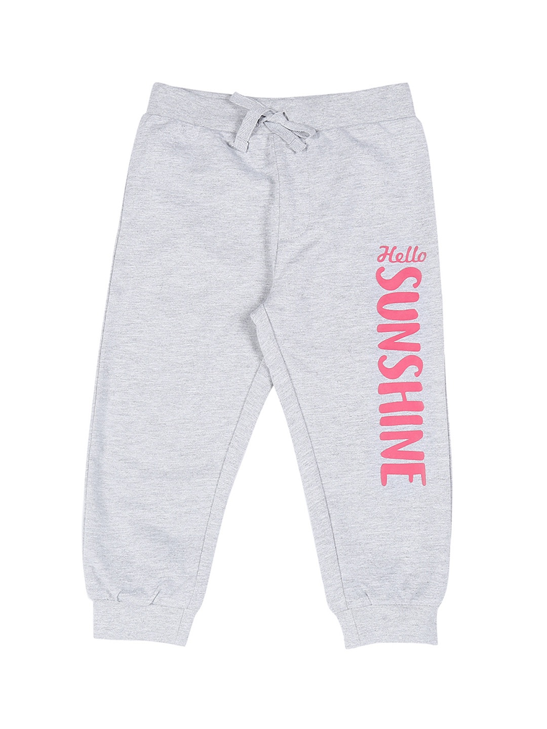 

Pantaloons Baby Infant Girls Grey Printed Trousers