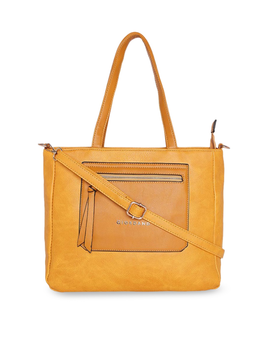 

GIORDANO Mustard Yellow Solid Shoulder Bag