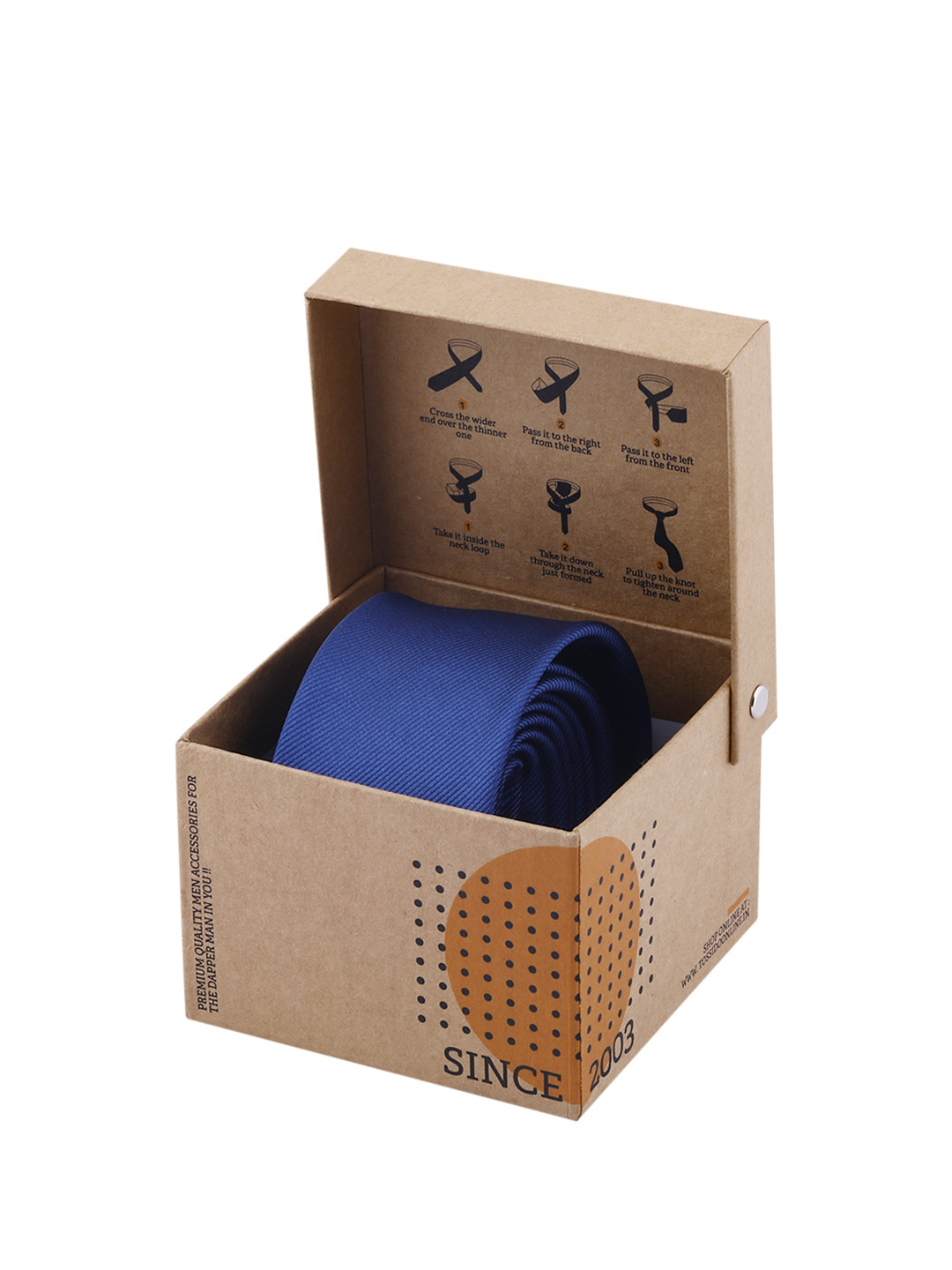 

Tossido Blue Solid Skinny Tie