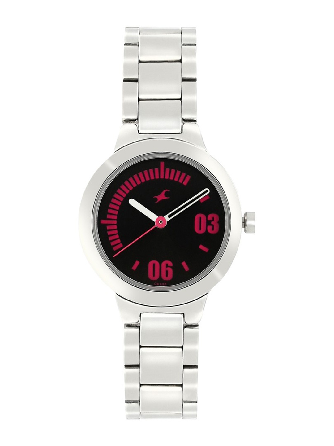 

Fastrack Women Black & Red Analogue Watch 6150SM05