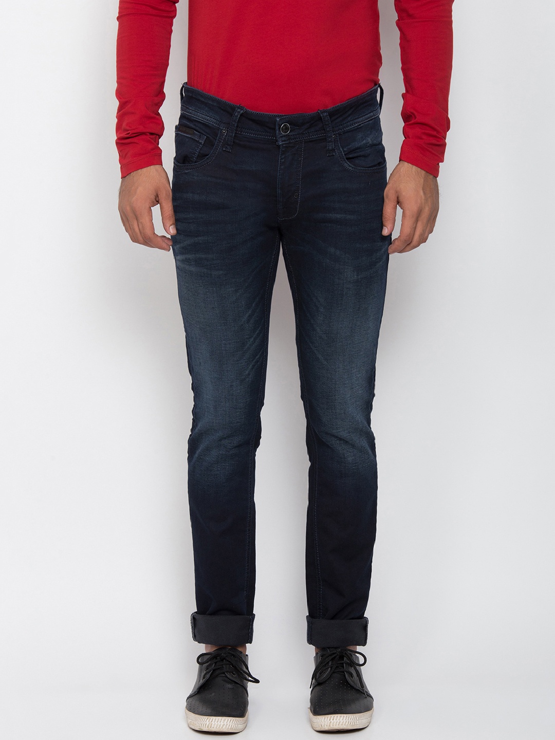 

Antony Morato Men Blue Slim Fit Mid-Rise Clean Look Jeans