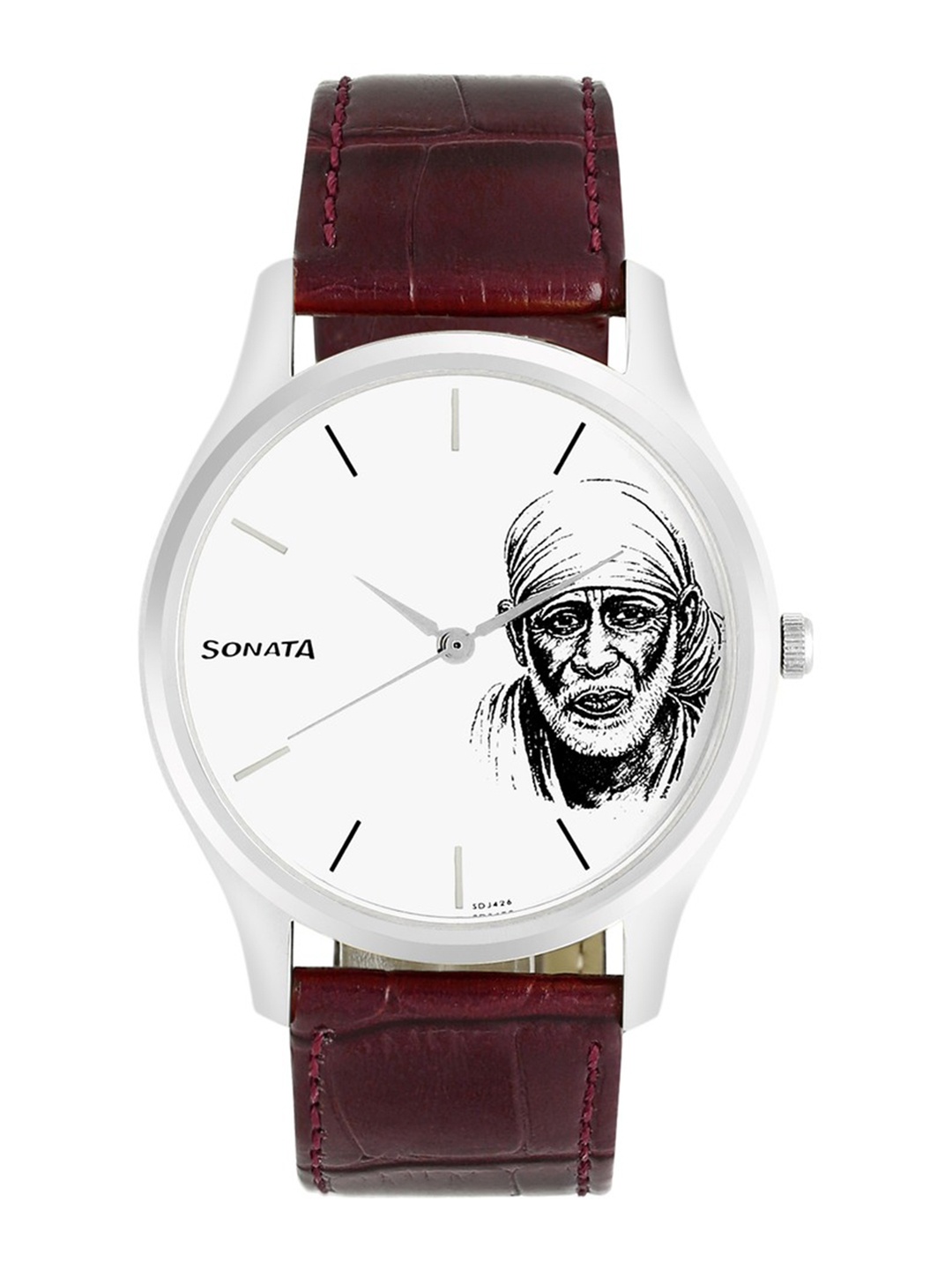 

Sonata Sai Baba Men White Analogue watch 77082SL04