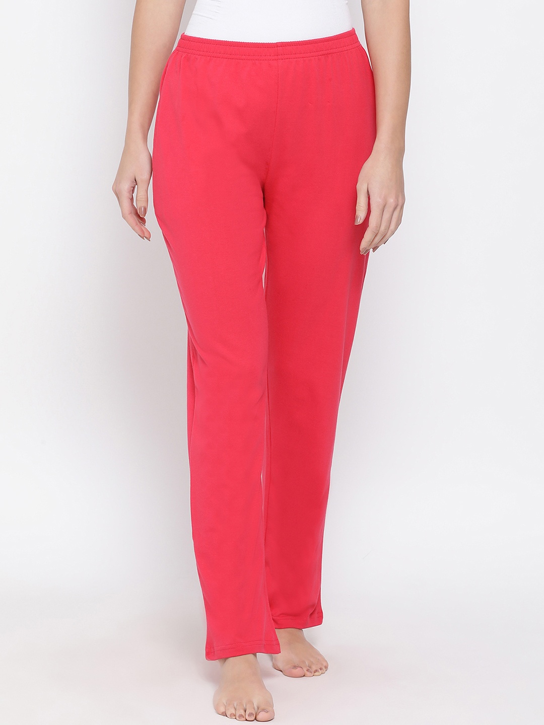 

Clovia Women Pink Solid Lounge Pants LB0173P143XL