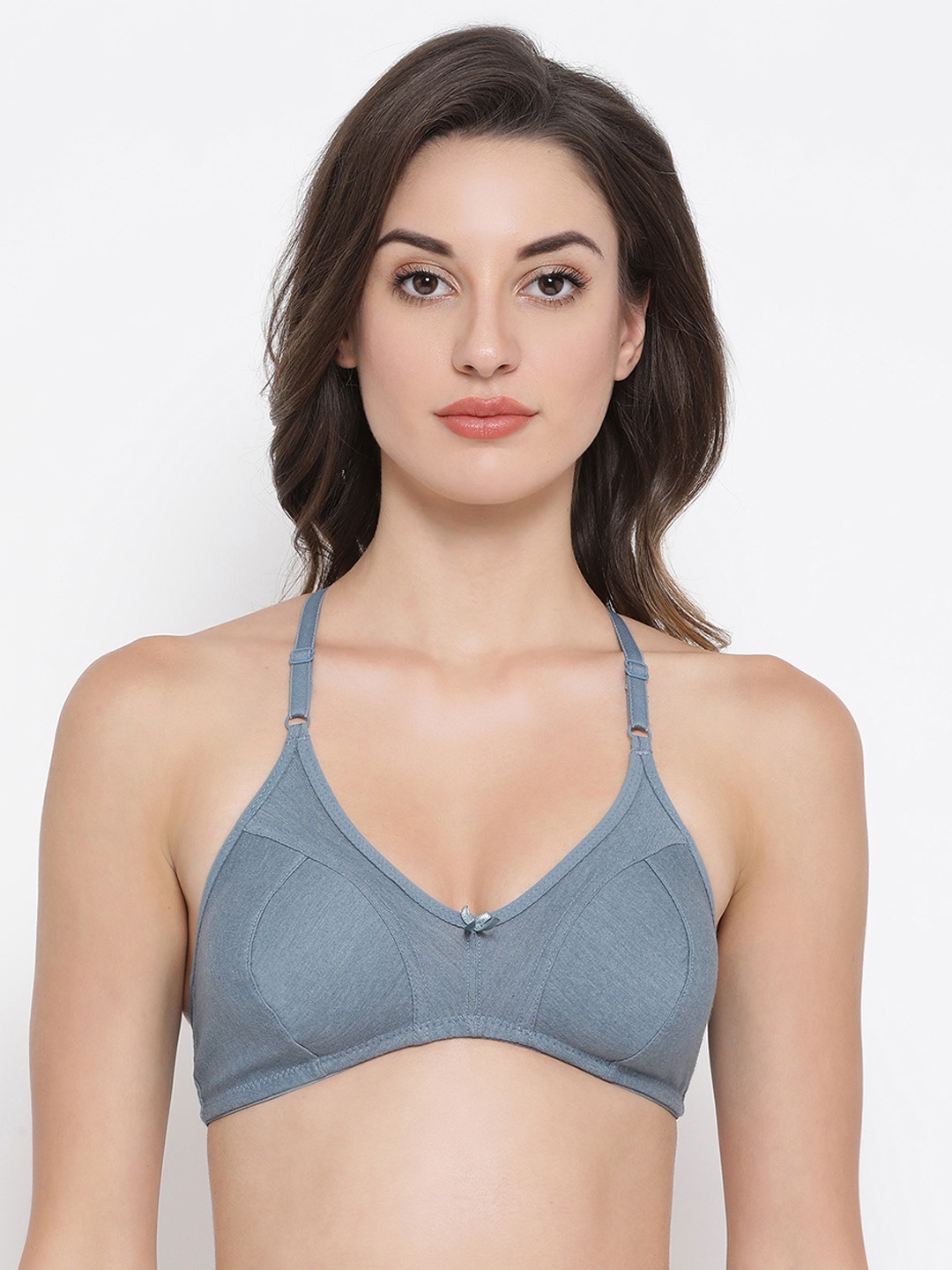 

Clovia Blue Solid Non-Wired Non Padded Everyday Bra BR1817P0832B
