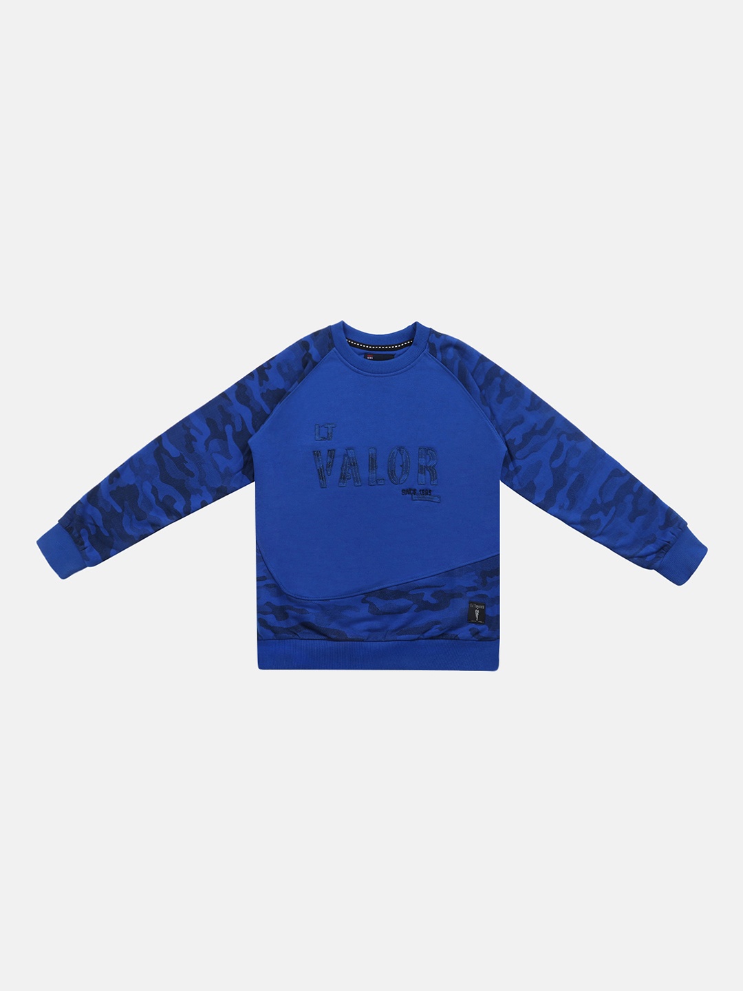 

Lil Tomatoes Boys Blue Camouflage Sweatshirt