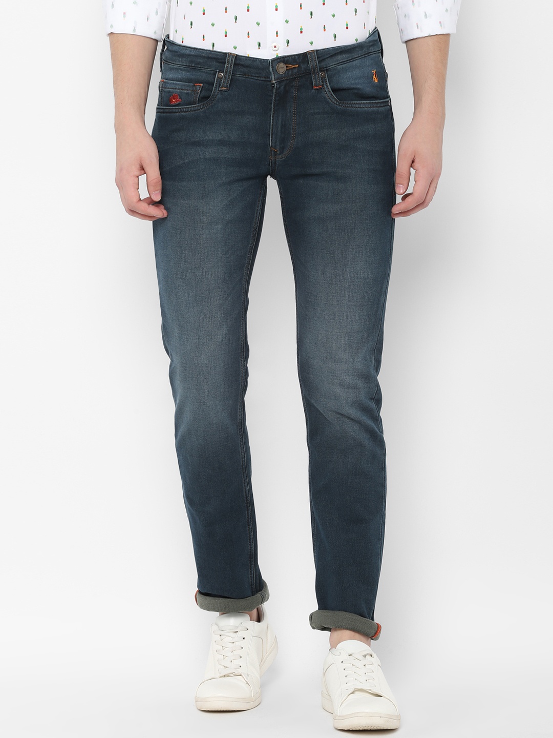 

SIMON CARTER LONDON Men Blue Slim Fit Mid-Rise Clean Look Stretchable Jeans