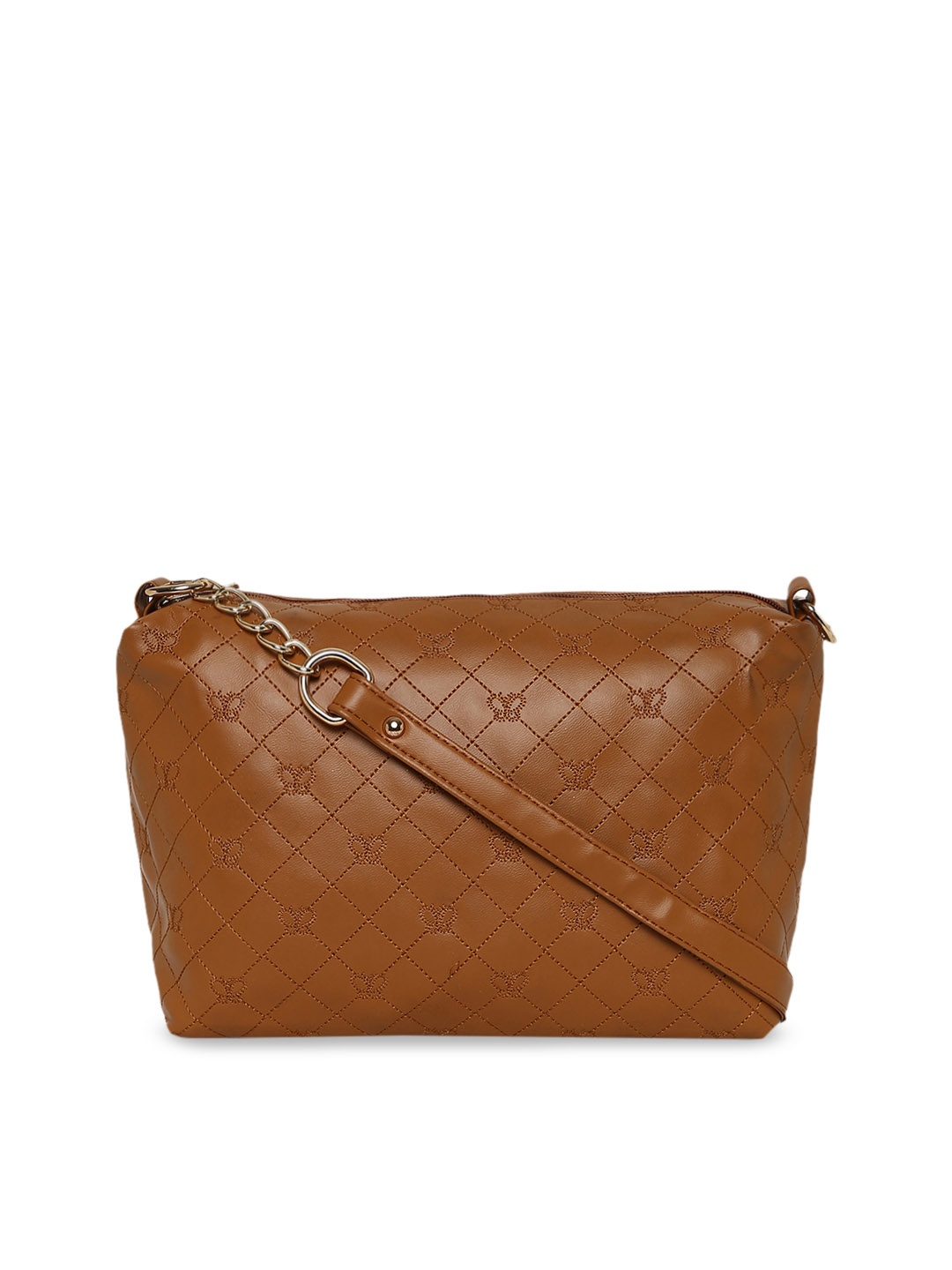

KLEIO Brown Self Design Sling Bag