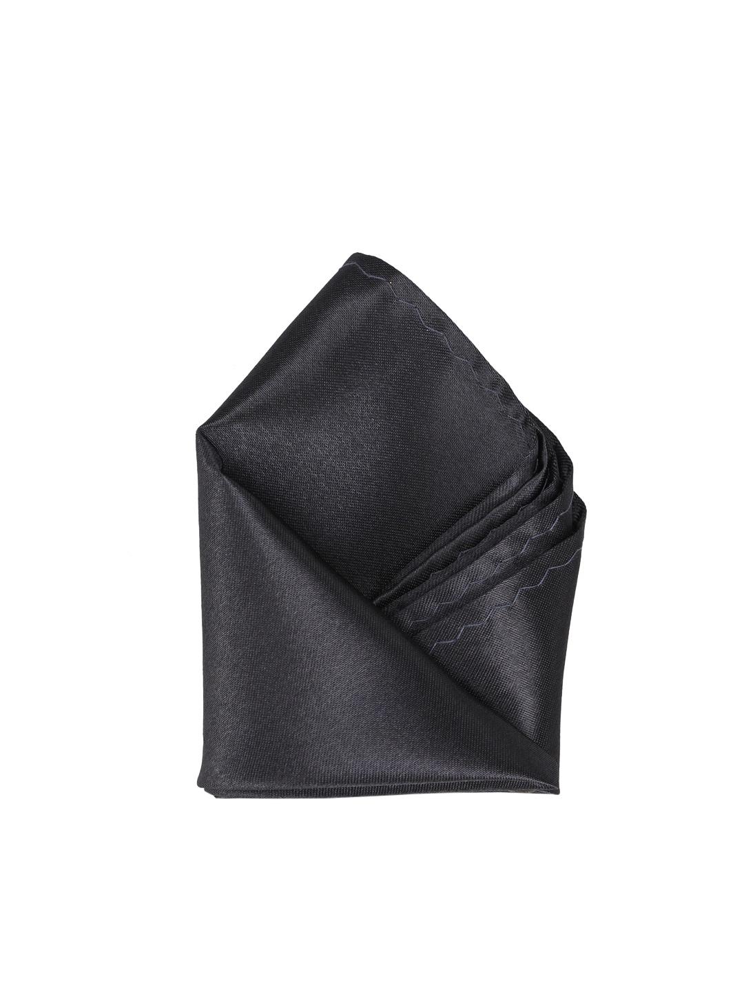 

Calvadoss Men Charcoal Grey Solid Pocket Square