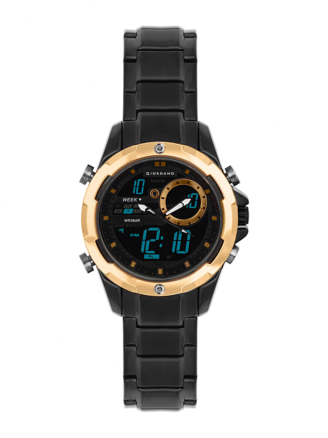 

GIORDANO Men Black Analogue and Digital Watch C1182-22