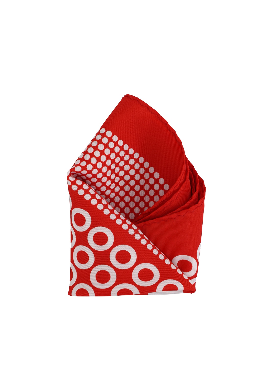 

Calvadoss Men Red & White Printed Pocket Square