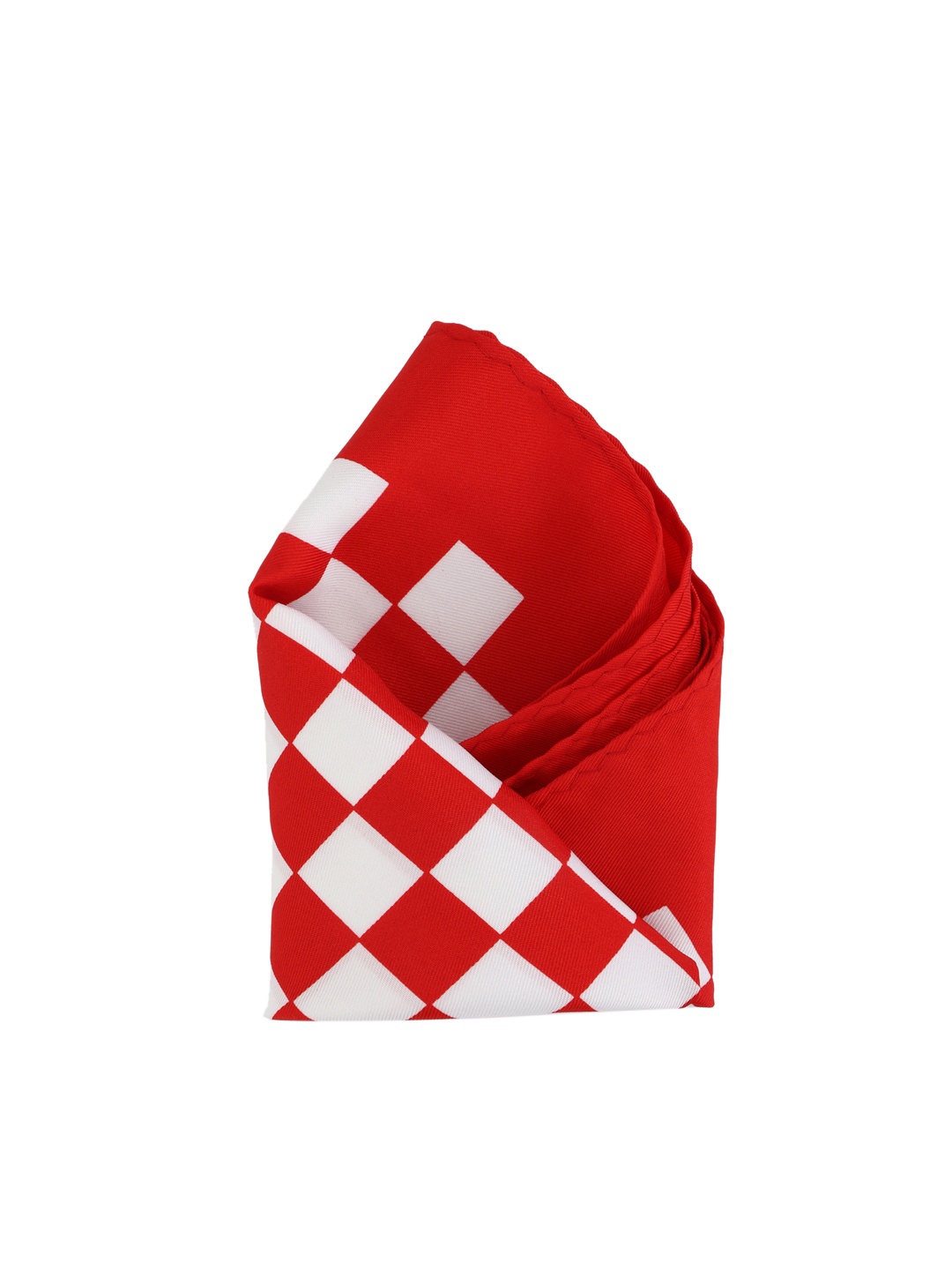 

Calvadoss Men Red & White Printed Pocket Square
