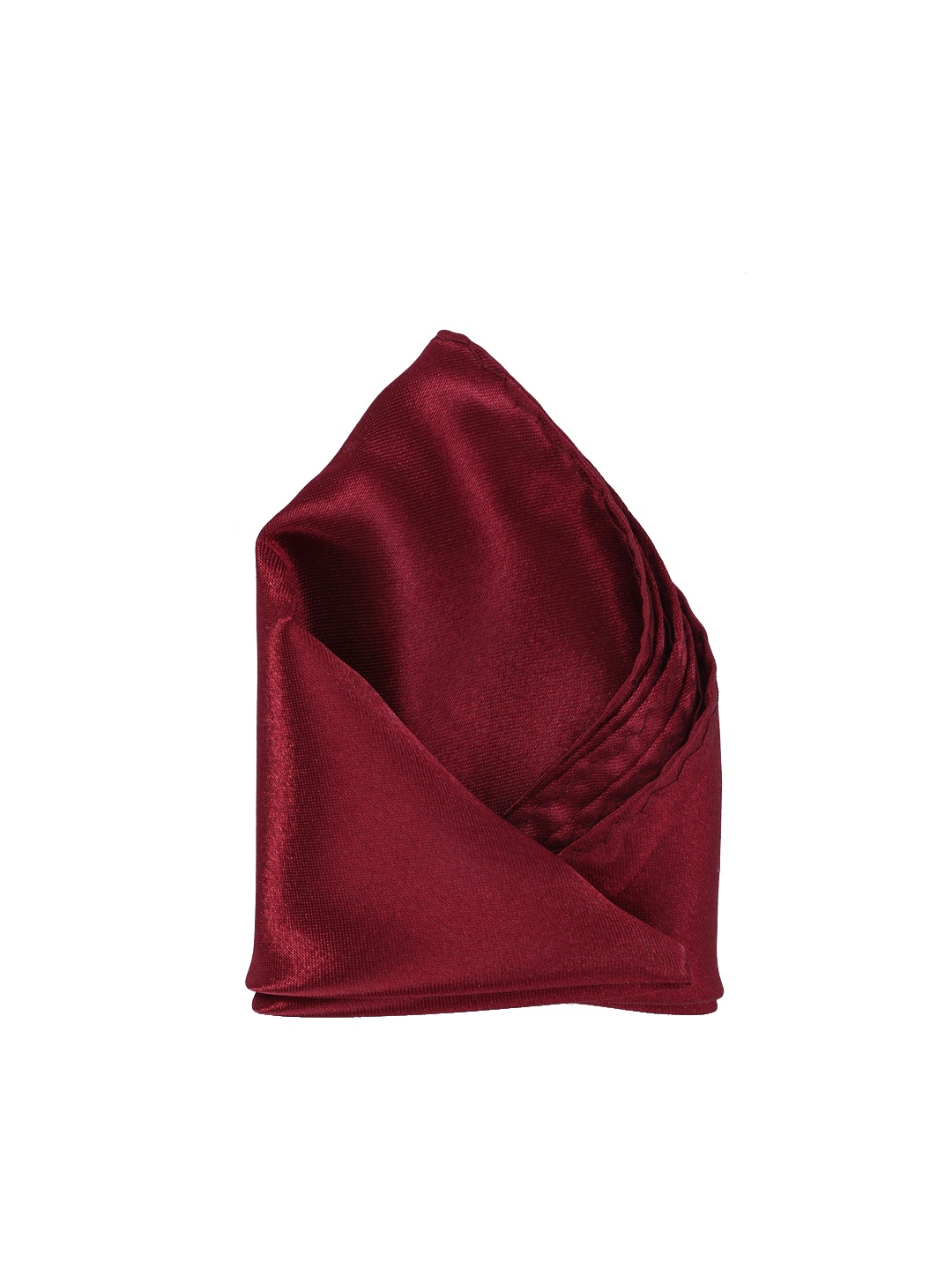 

Calvadoss Men Maroon Solid Pocket Square