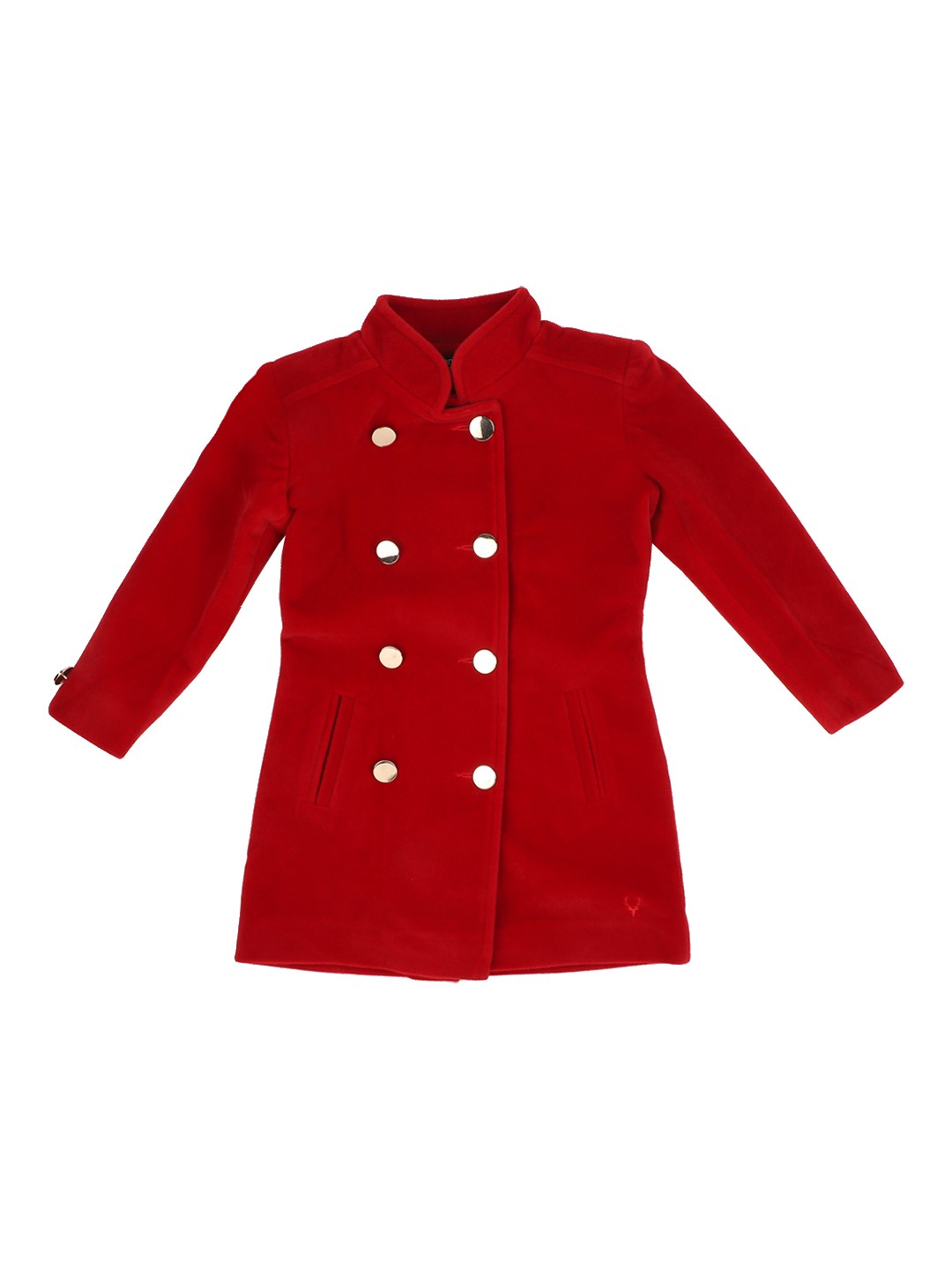 

Allen Solly Junior Girls Red Solid Jacket