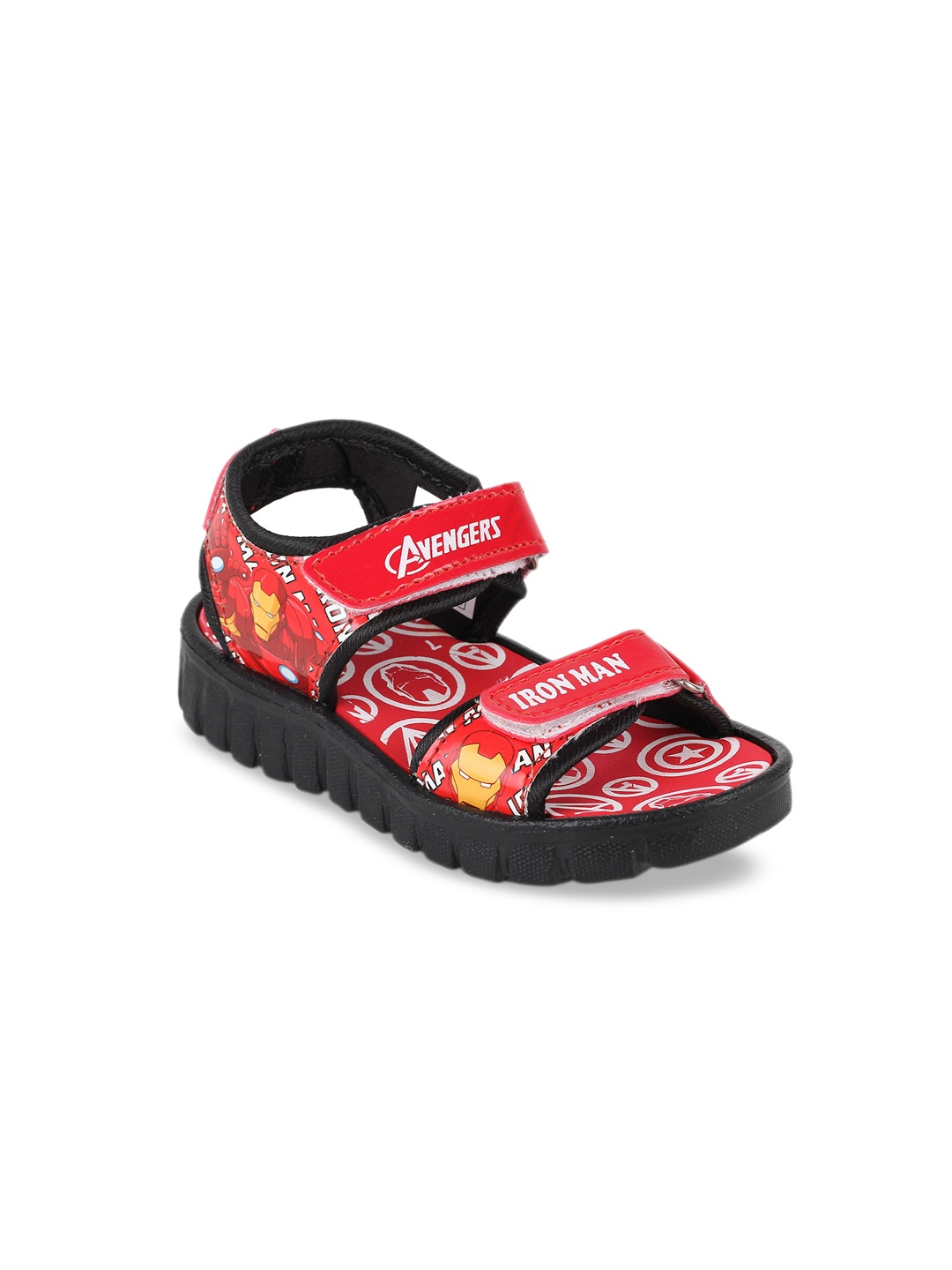 

toothless Boys Red & White Marvel Avengers Printed Sports Sandals
