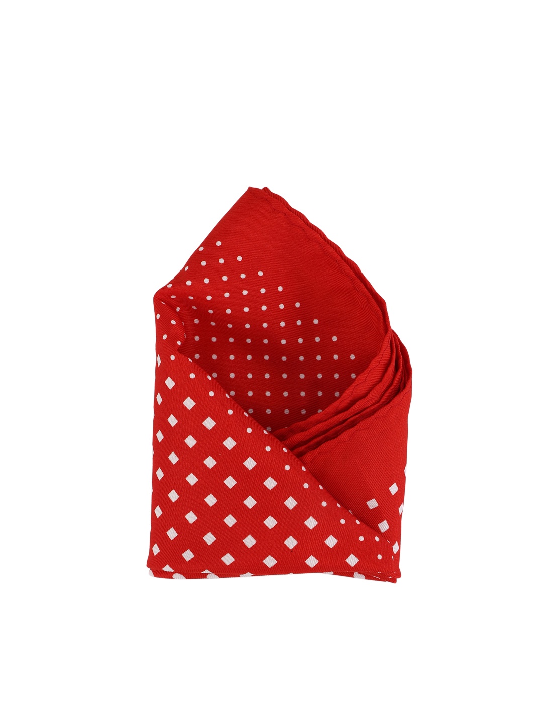 

Calvadoss Men Red & White Printed Pocket Square
