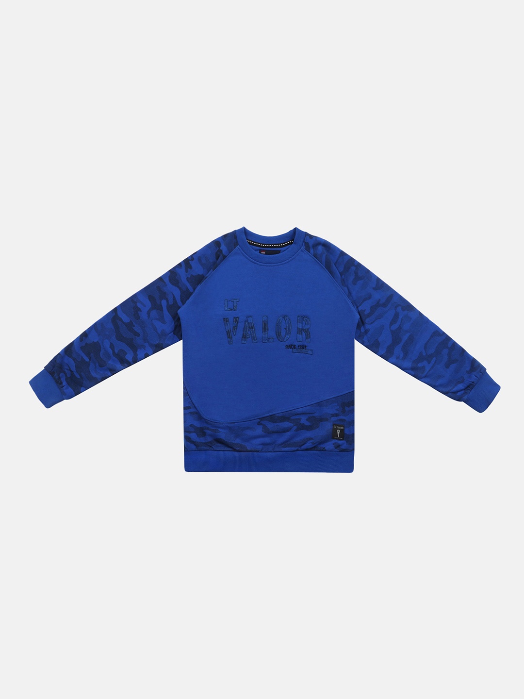 

Lil Tomatoes Boys Blue Camouflage Sweatshirt