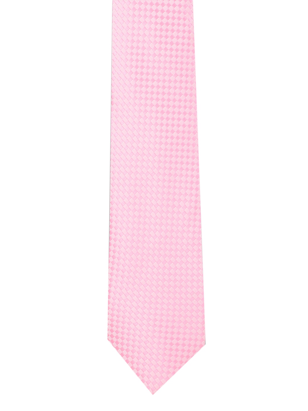 

Peter England Pink Woven Design Broad Tie