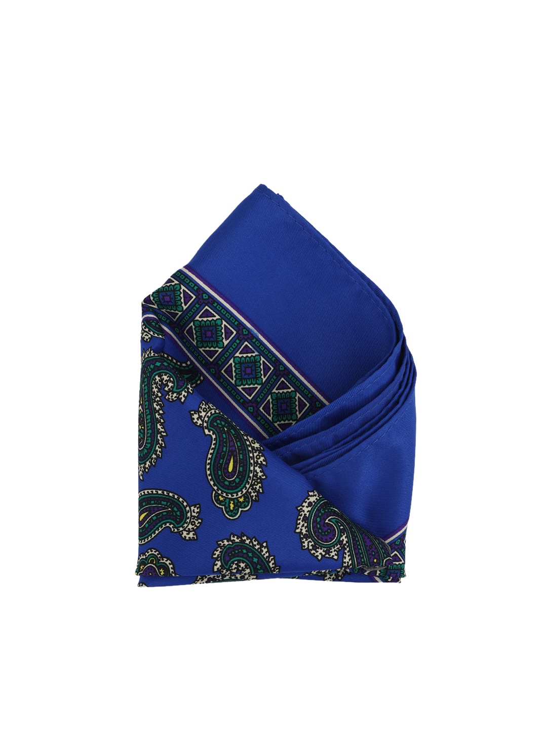 

Calvadoss Men Blue & Green Printed Pocket Square