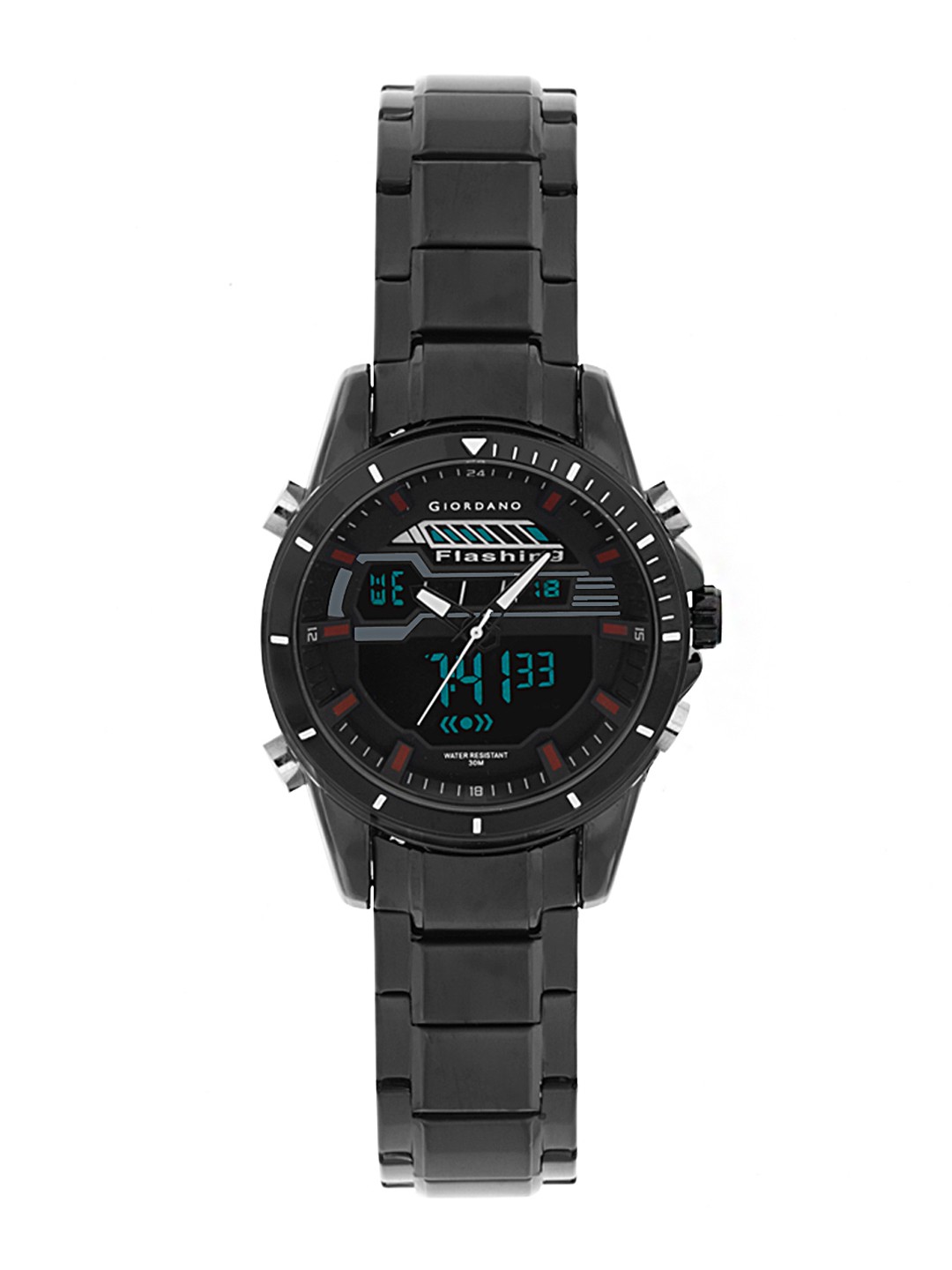

GIORDANO Men Black Analogue and Digital Watch C1181-22