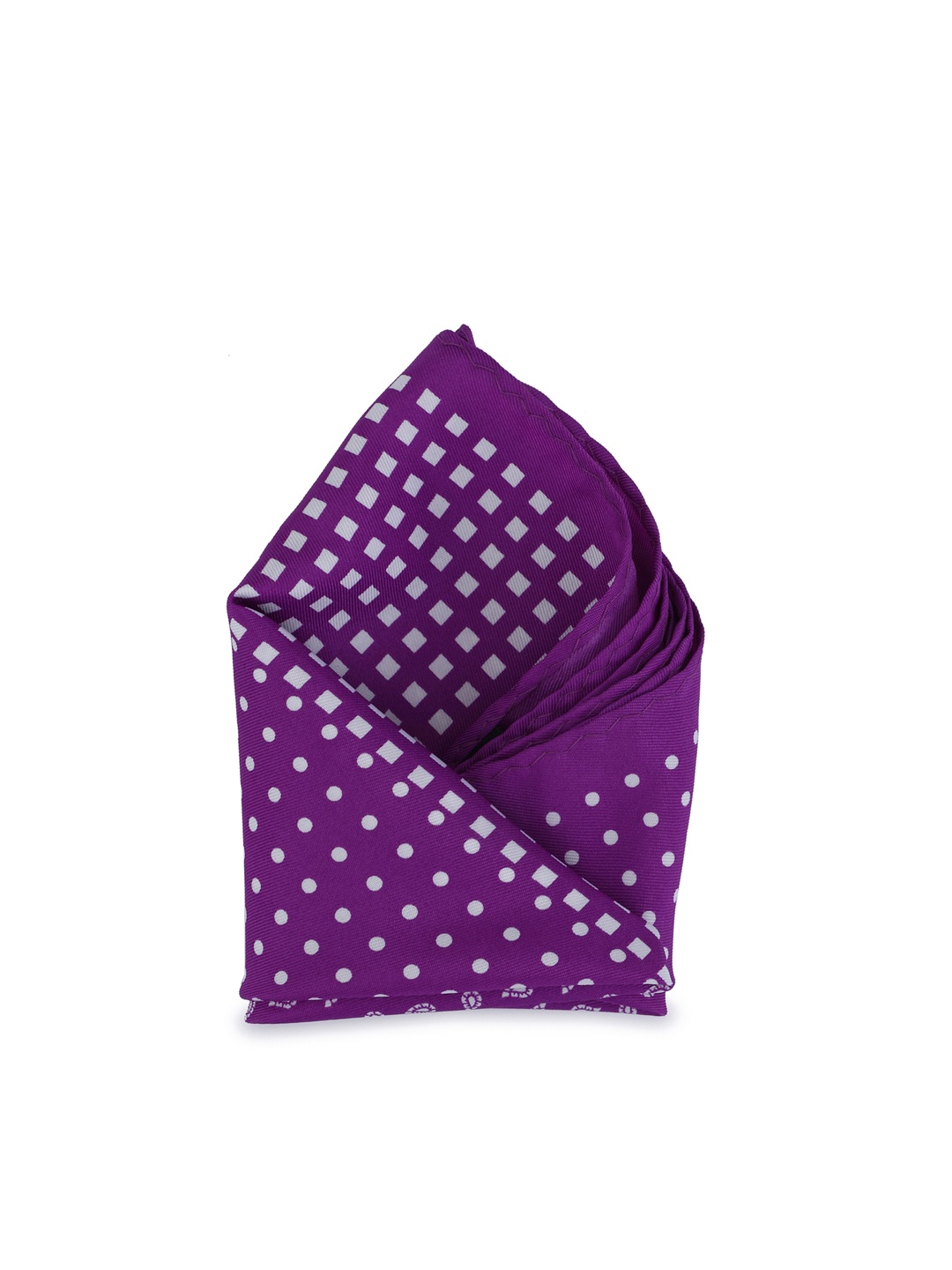 

Calvadoss Men Purple & White Printed Pocket Square