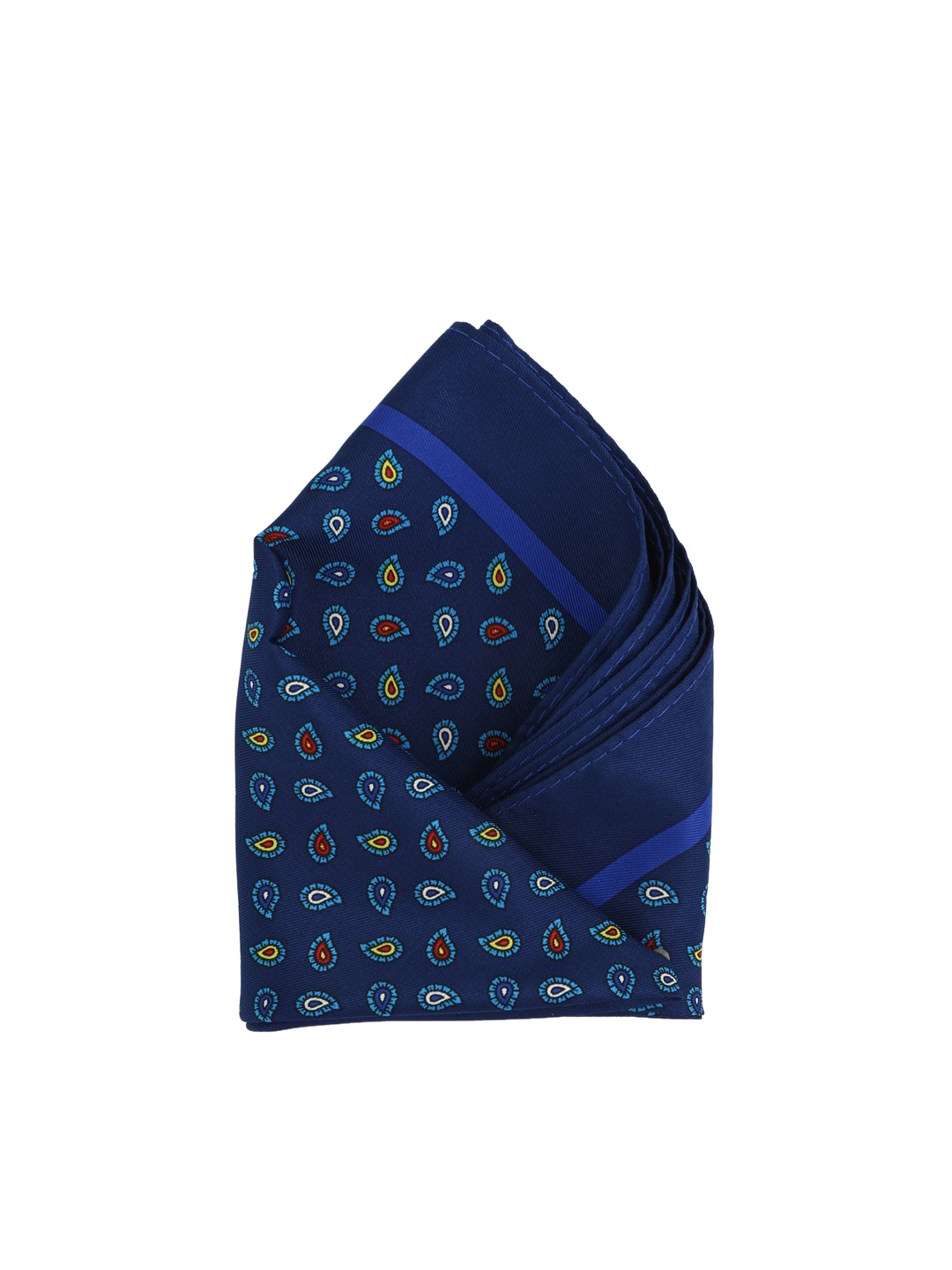 

Calvadoss Men Navy Blue Printed Pocket Square