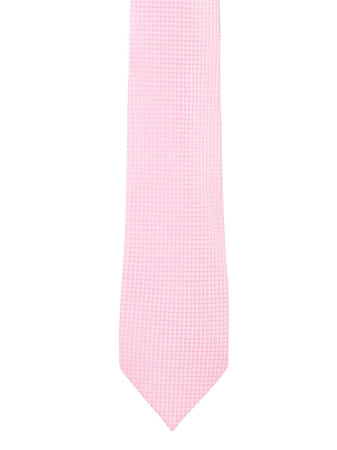 

Peter England Pink Woven Design Broad Tie