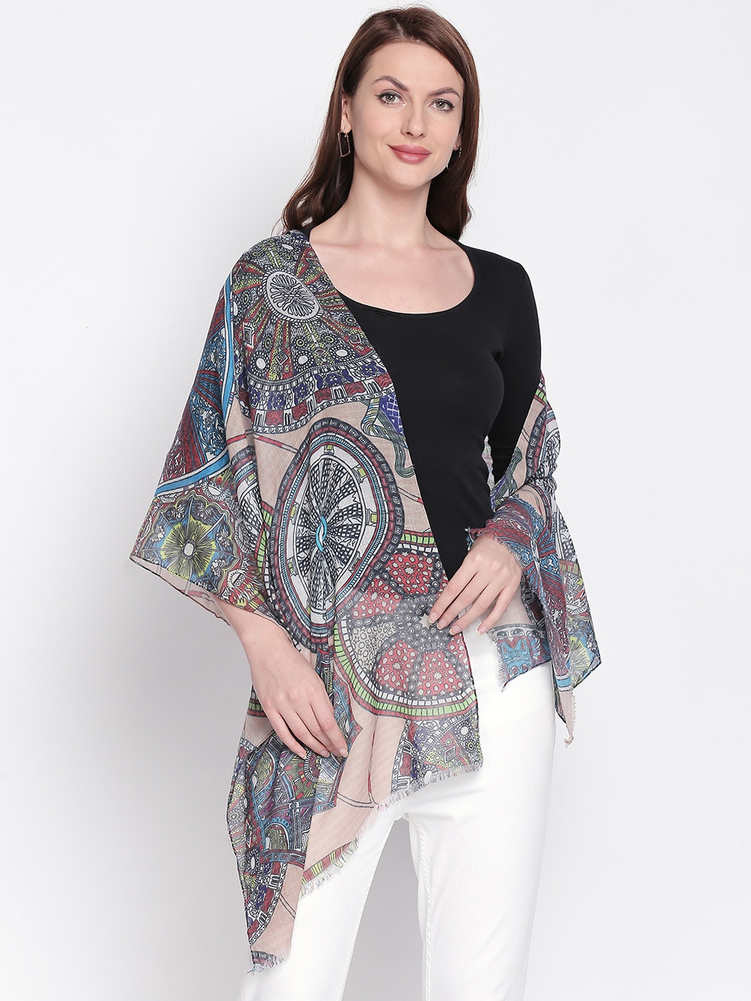 

Style Quotient Multicoloured Printed Scarf, Multi