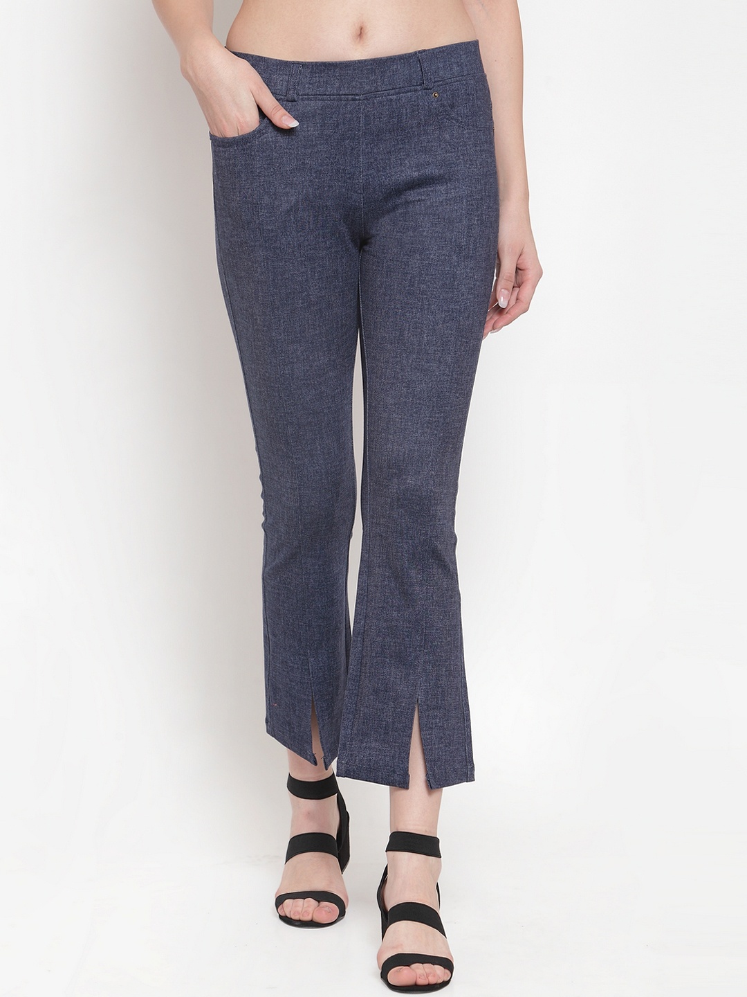 

Westwood Women Blue Solid Loose Fit Regular Trousers
