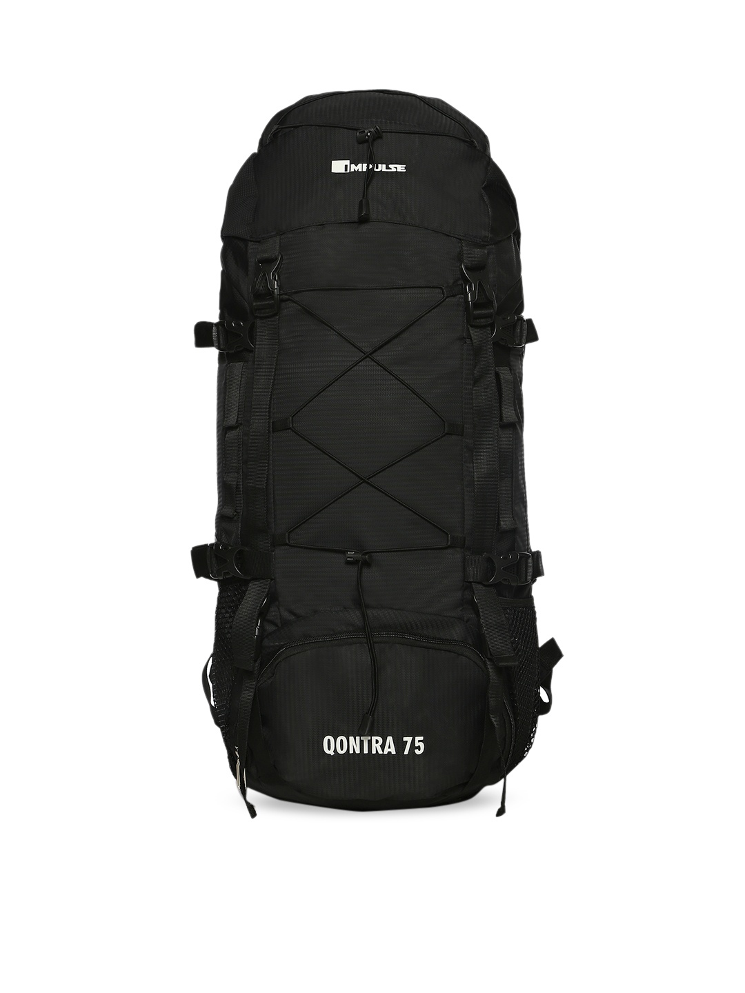 

Impulse Unisex Black Solid Qontra 75 Litres Rucksack