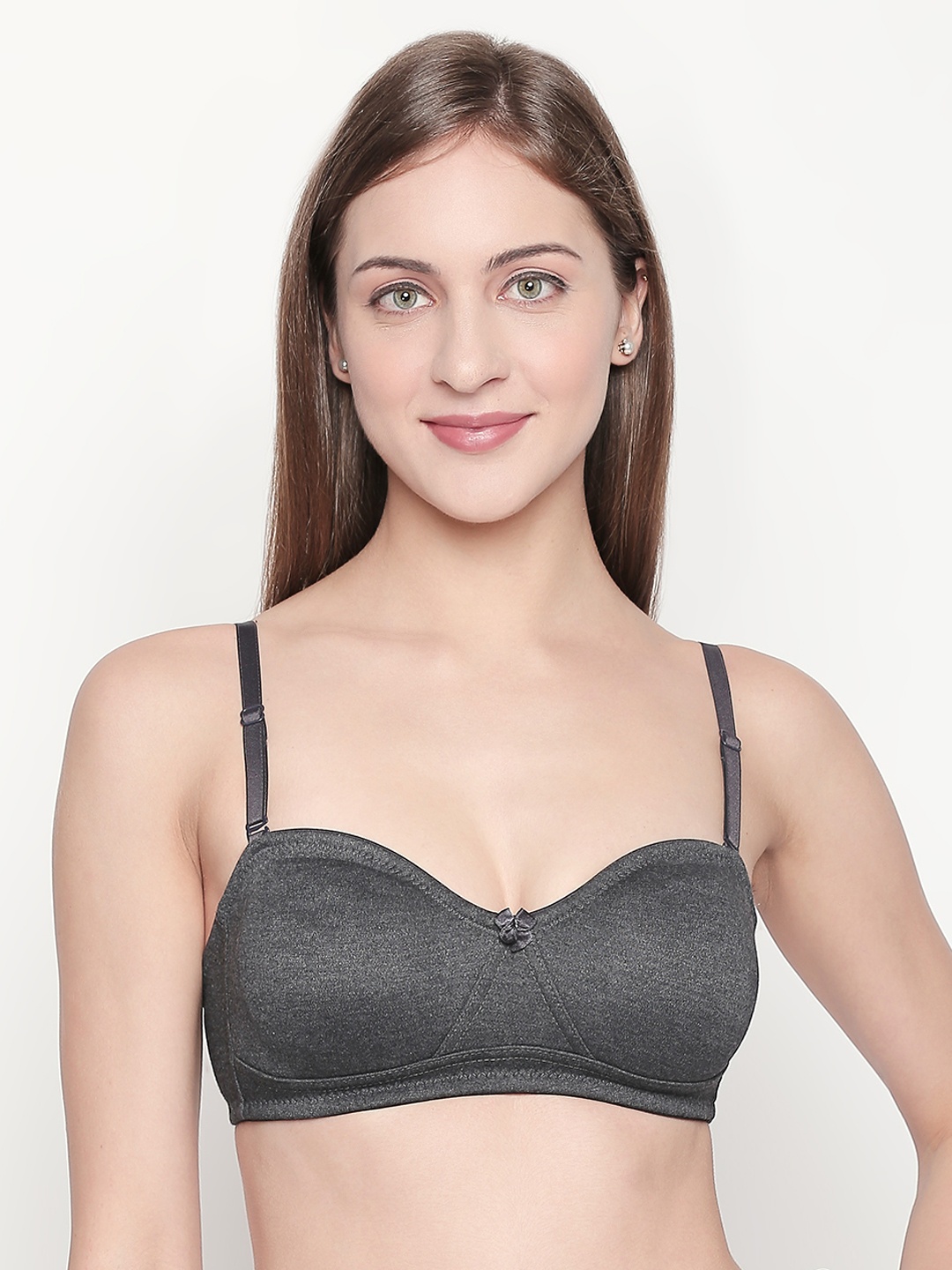 

Lady Love Black Solid Non-Wired Non Padded T-shirt Bra LLBR8082