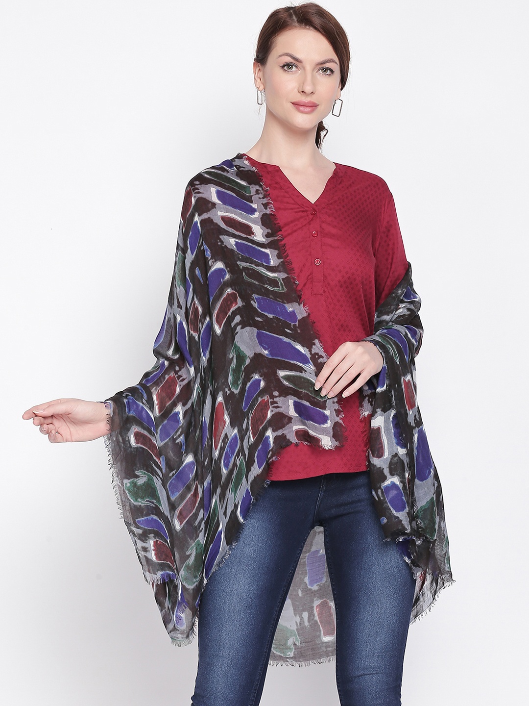 

Style Quotient Multicoloured Printed Scarf, Multi