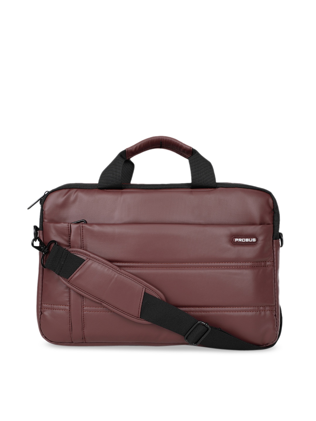 

PROBUS Unisex Rust Brown Solid 13.3 inches Laptop Bag
