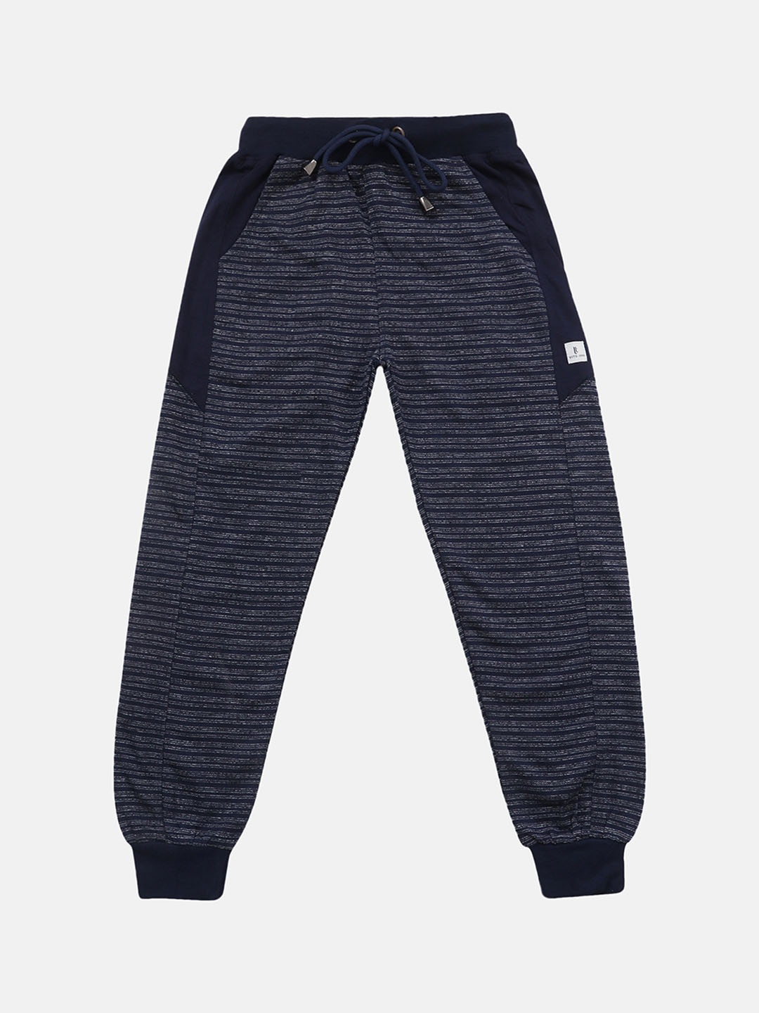 

Lil Tomatoes Boys Navy Blue Striped Joggers