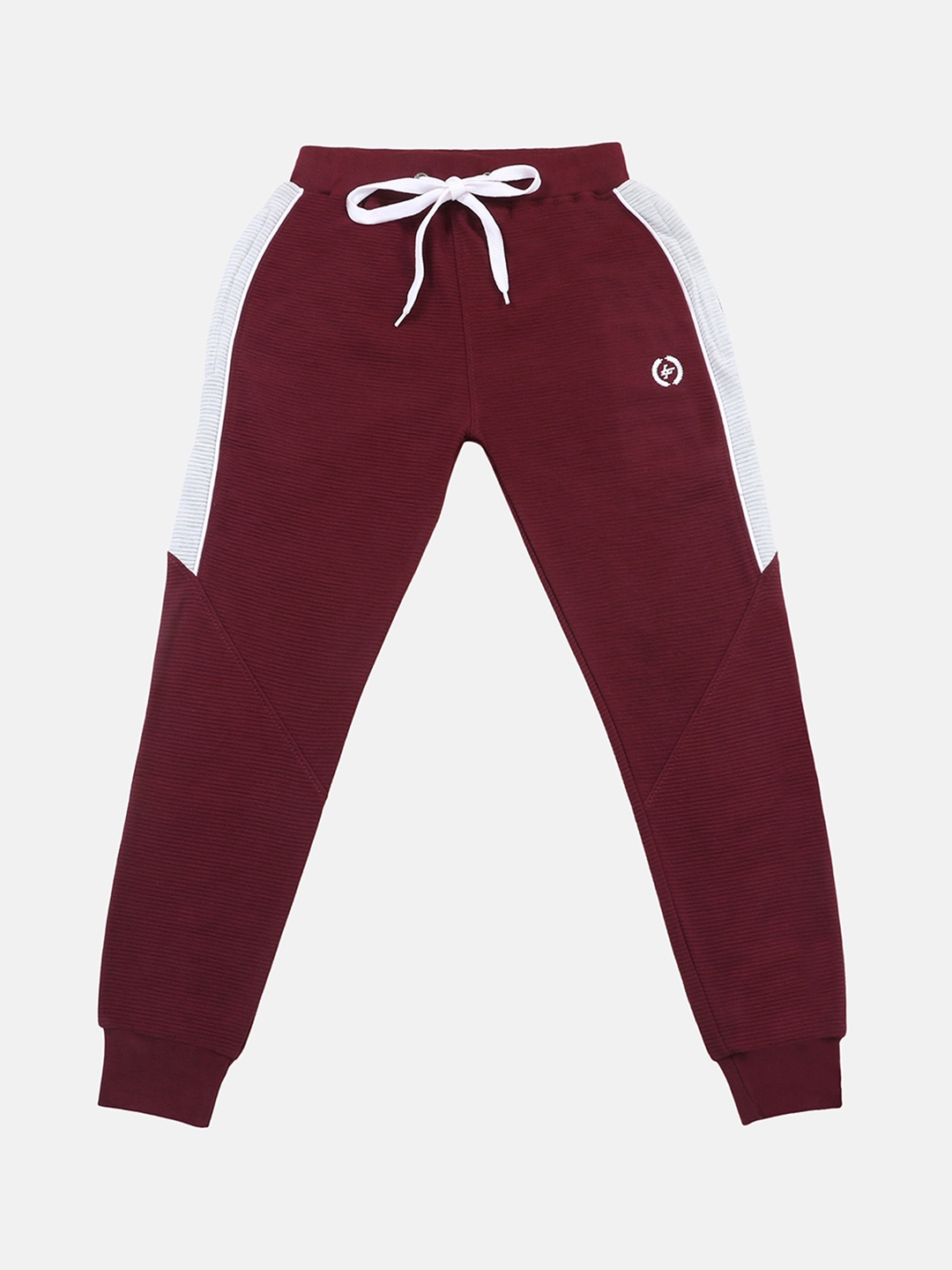 

Lil Tomatoes Boys Maroon Self-Design Joggers